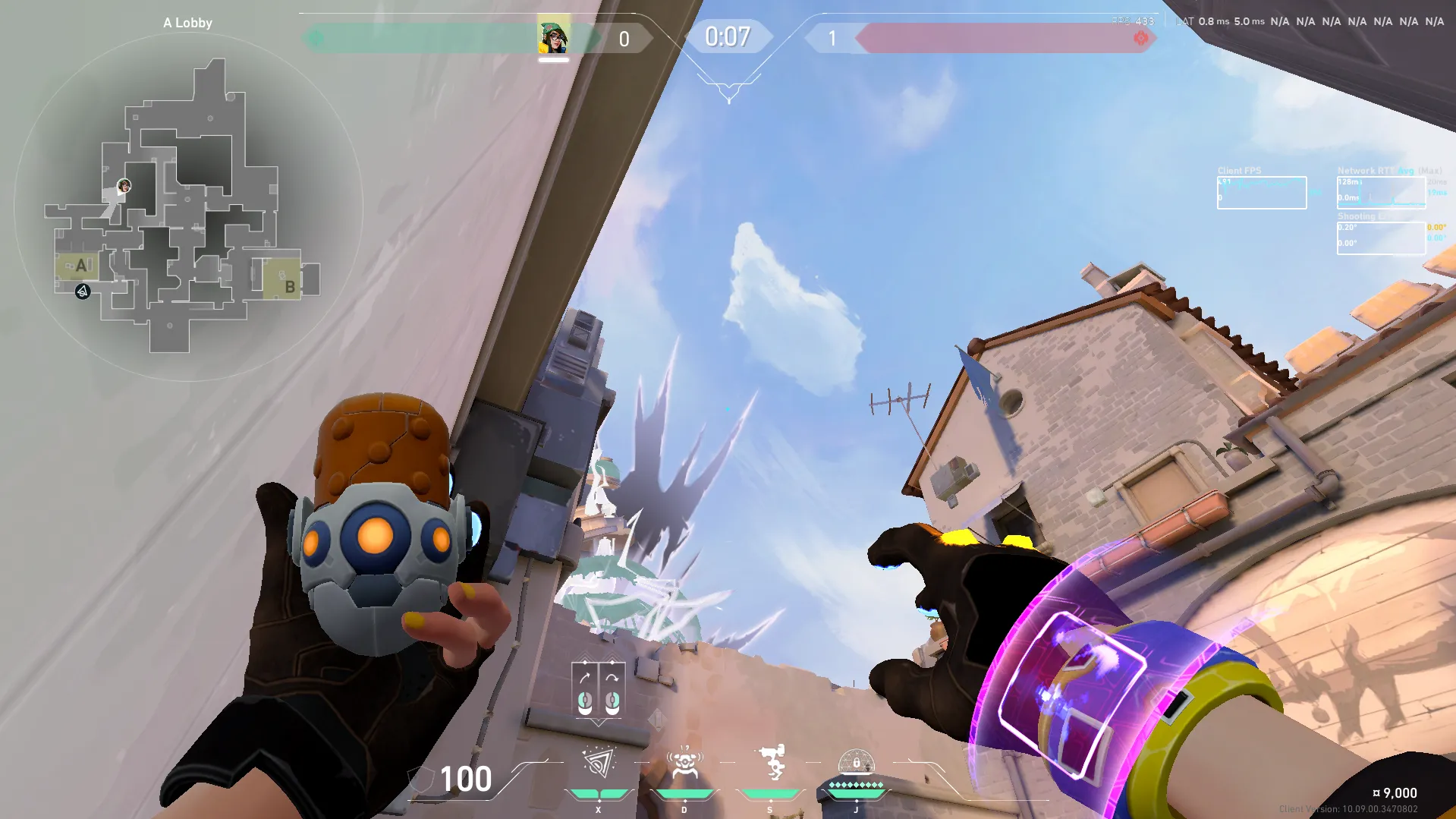 Killjoy Nanoswarm on Ascent Attack Site A — step 2 of 3: Aim — line up the shot