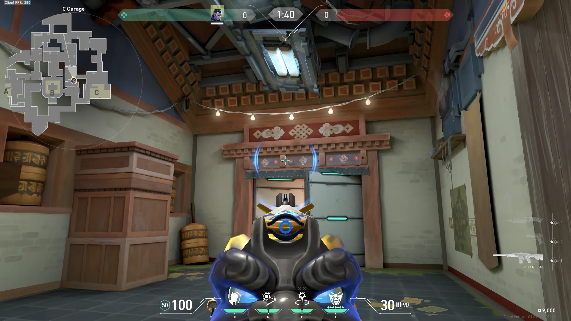 Yoru Gatecrash on Haven Defense Site C — step 2 of 3: Aim — line up the shot