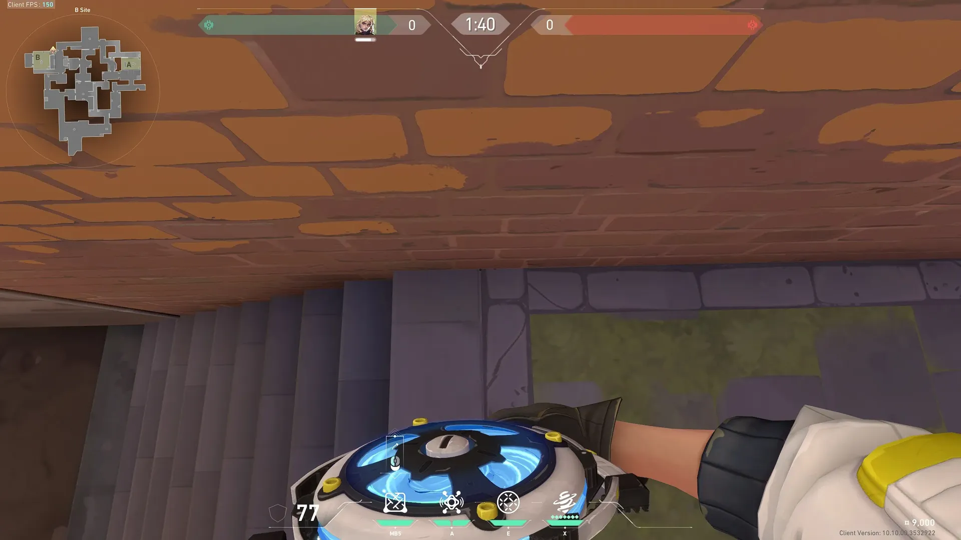 Deadlock B Defense Wall Setup — Deadlock lineup on Ascent