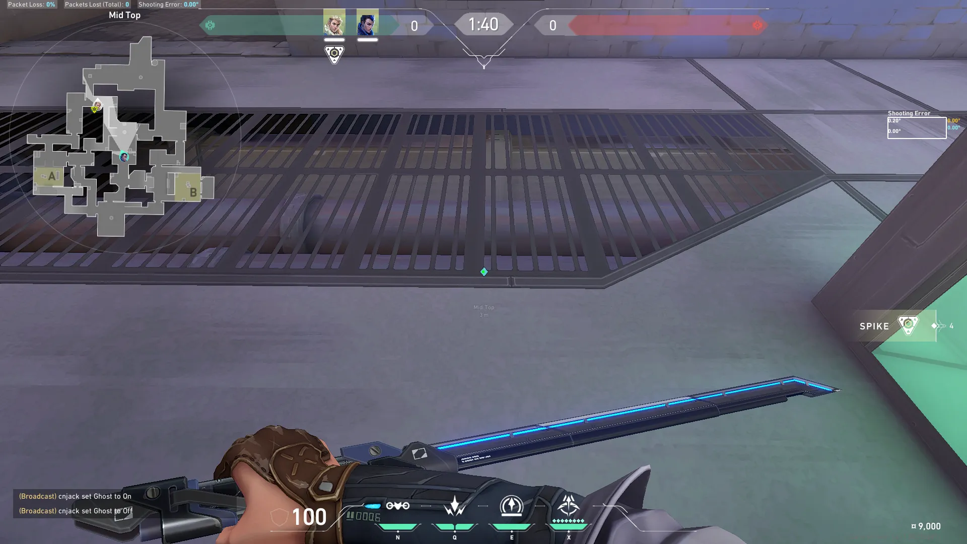 Safe Recon From Mid Top — Sova lineup on Ascent