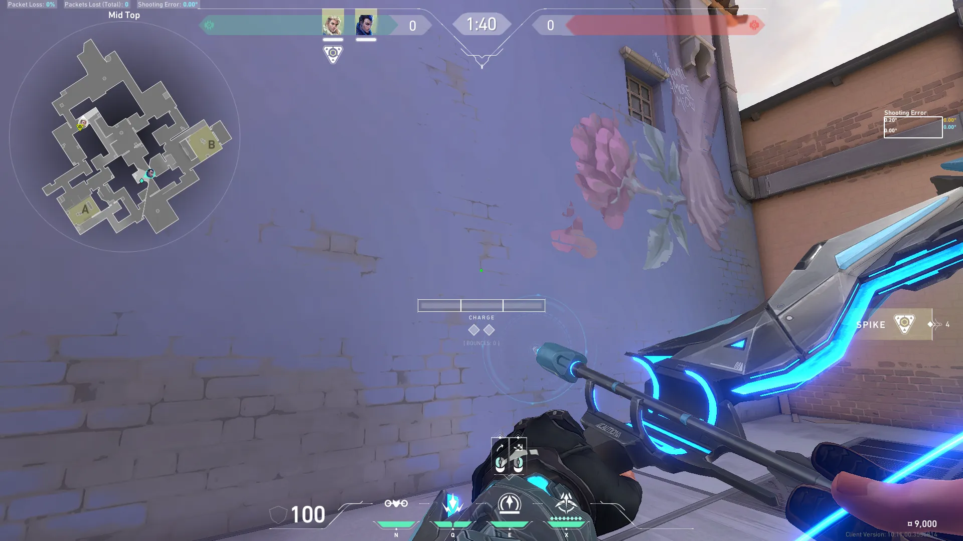 Sova Recon Bolt on Ascent Attack Mid — step 2 of 3: Aim — line up the shot