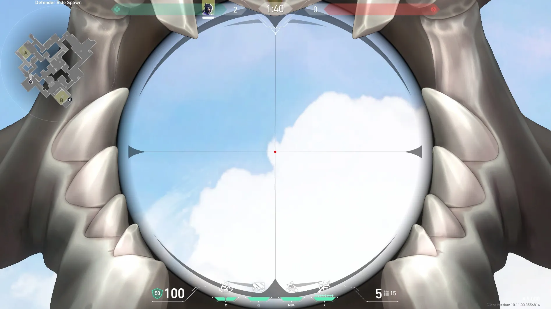 Vyse Razorvine on Ascent Defense Site A — step 3 of 4: Aim — line up the shot