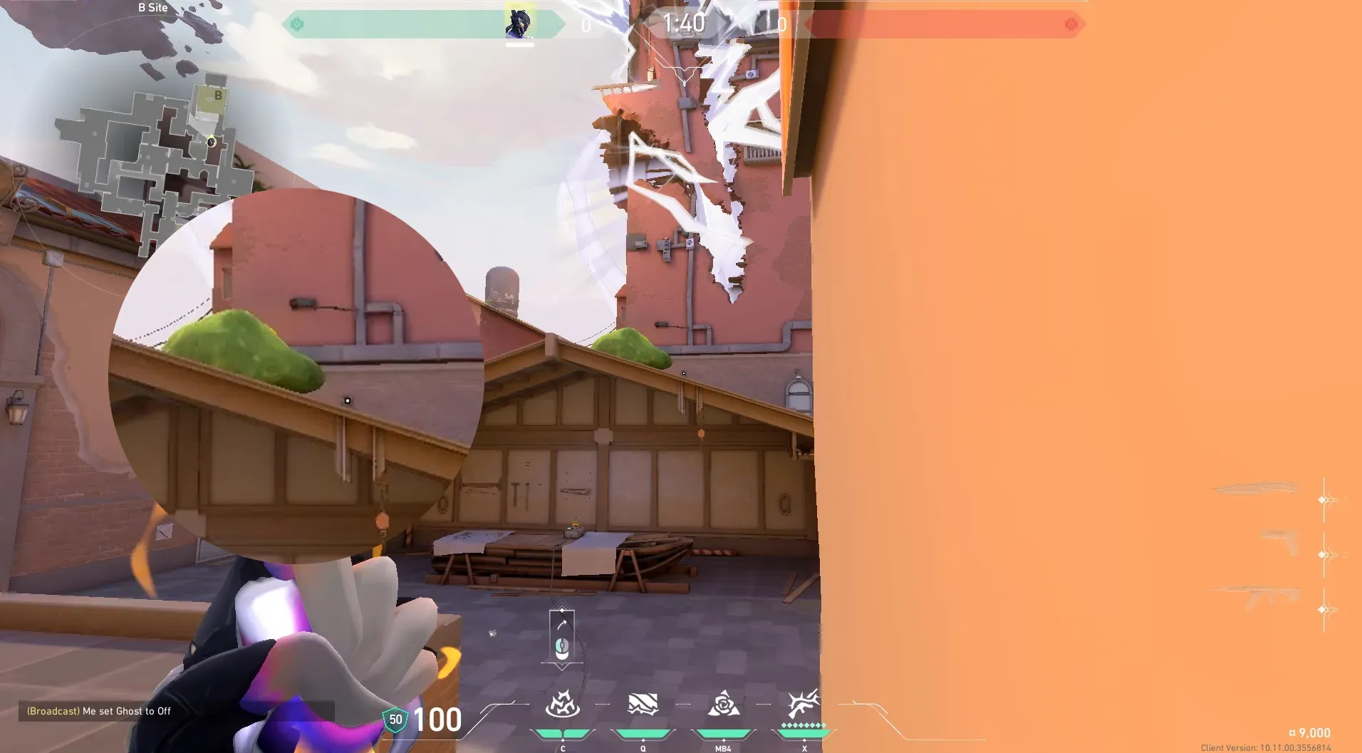 Vyse Razorvine on Ascent Defense Site B — step 2 of 5: Aim — line up the shot