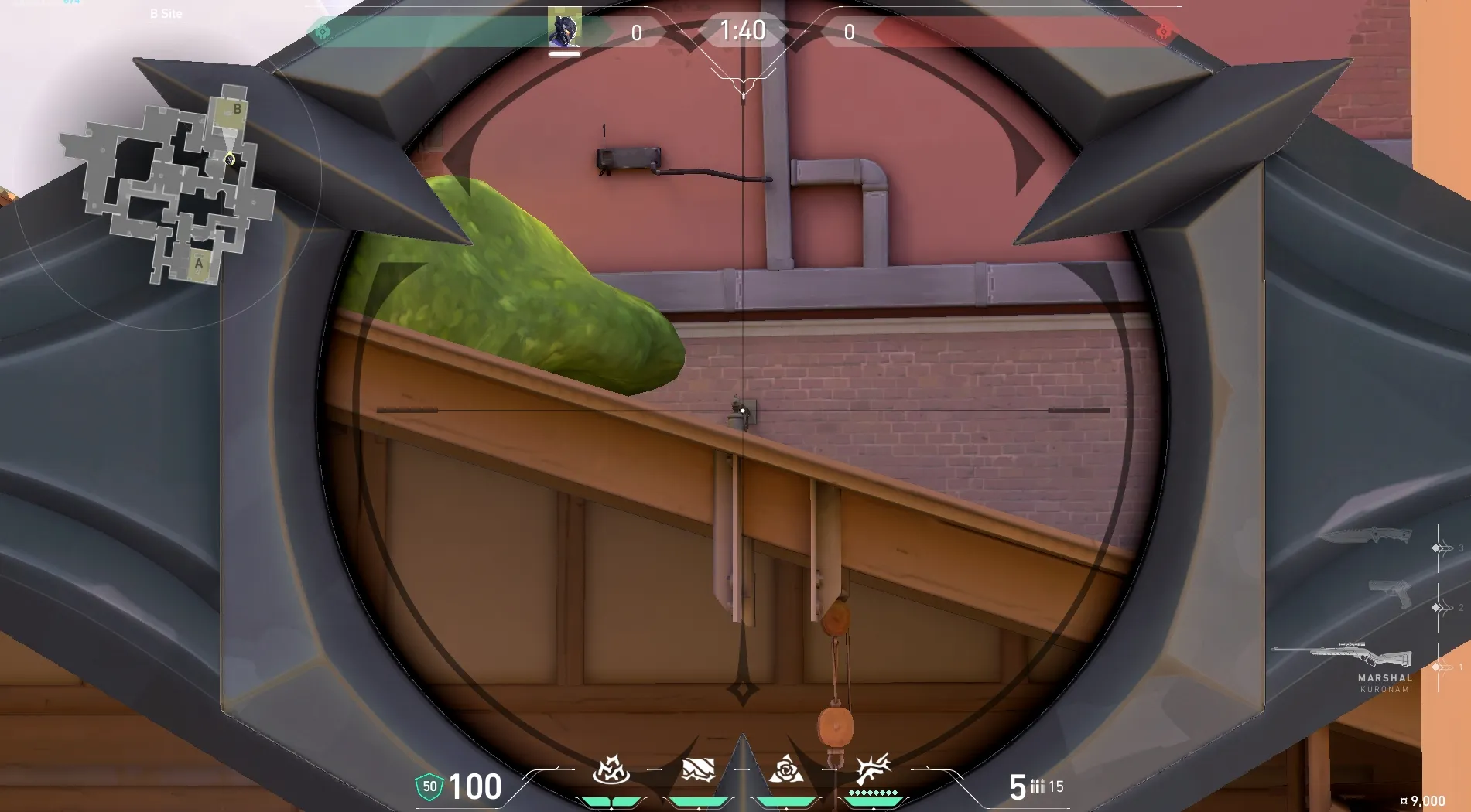 Vyse Razorvine on Ascent Defense Site B — step 3 of 5: Aim — line up the shot