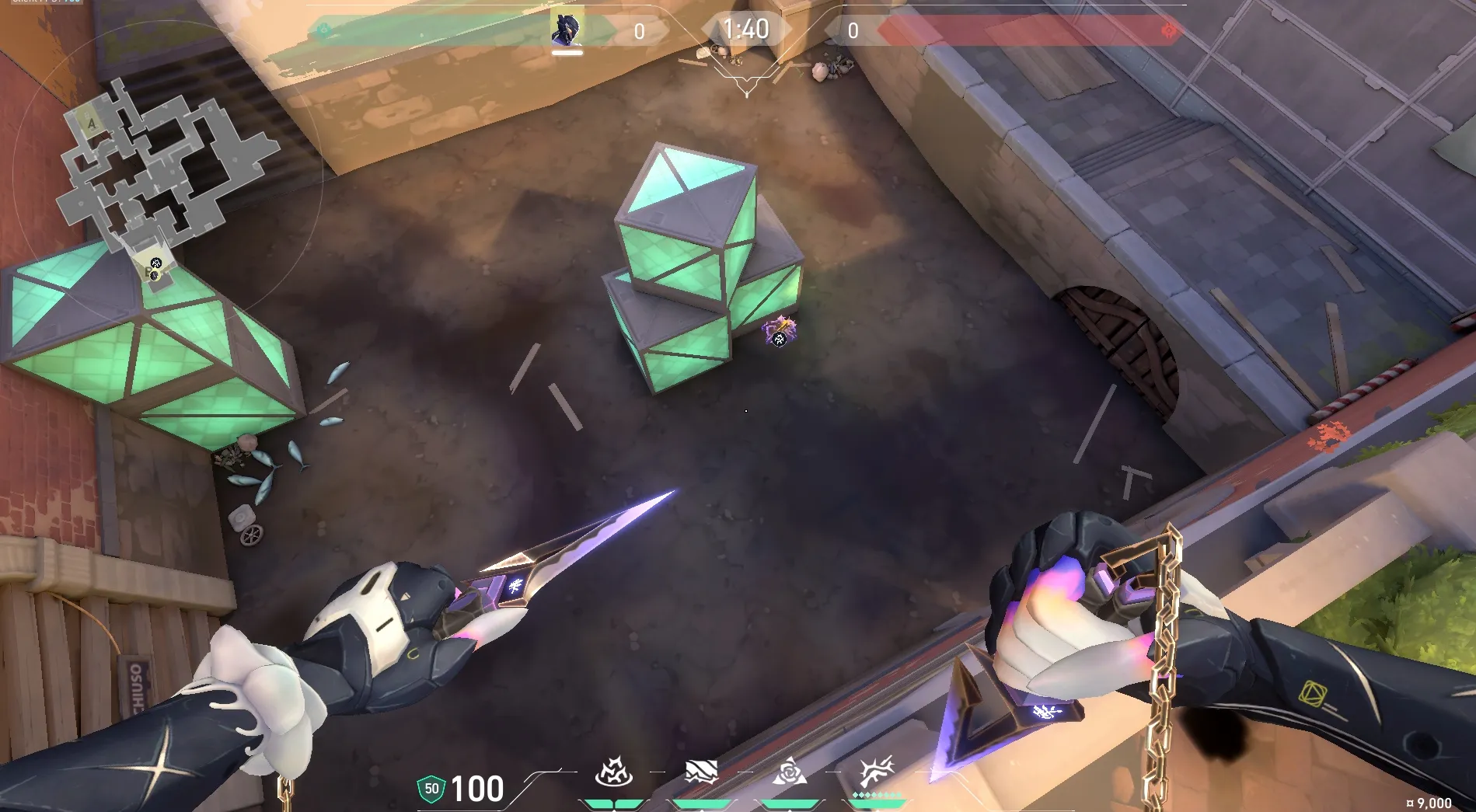 Vyse Razorvine on Ascent Defense Site B — step 4 of 5: Aim — line up the shot