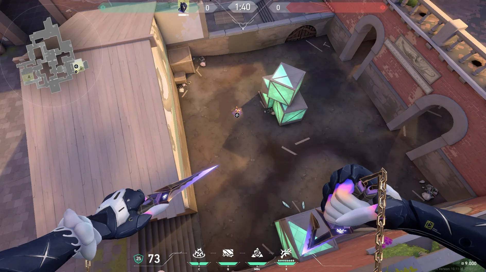 Vyse Razorvine on Ascent Defense Site B — step 3 of 4: Aim — line up the shot