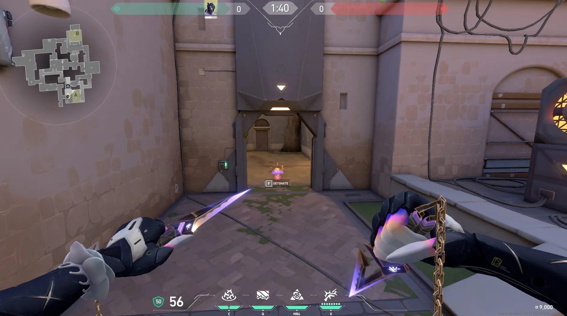 Vyse Razorvine on Ascent Defense Site A — step 3 of 4: Aim — line up the shot