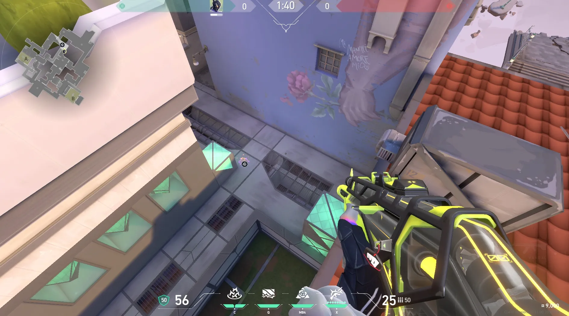 Vyse Razorvine on Ascent Defense Mid — step 3 of 4: Aim — line up the shot