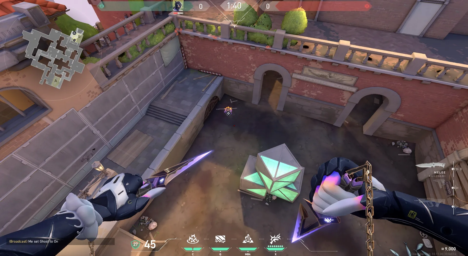 Vyse Razorvine on Ascent Defense Site B — step 3 of 4: Aim — line up the shot