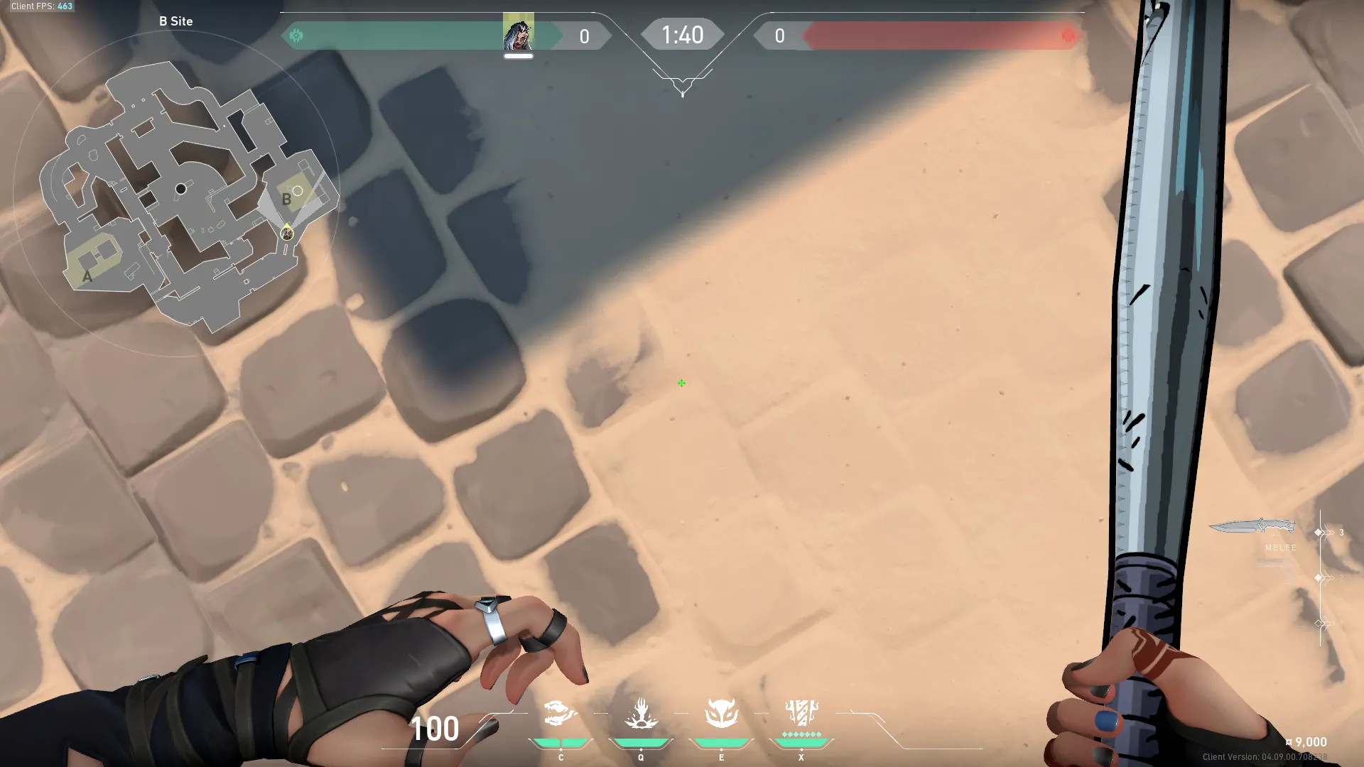 Haunt B Site From Wall When Being Pushed From B Main — Fade lineup on Breeze