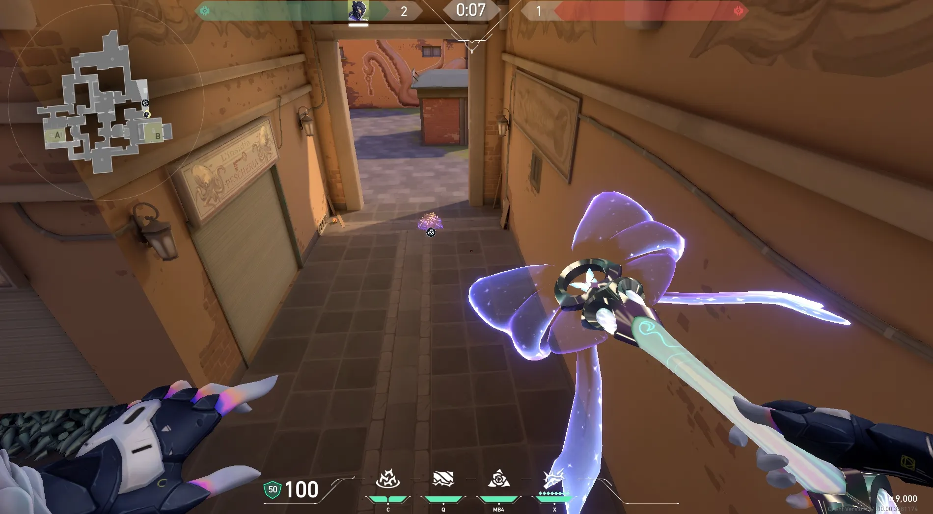 Vyse Razorvine on Ascent Defense Site B — step 3 of 4: Aim — line up the shot