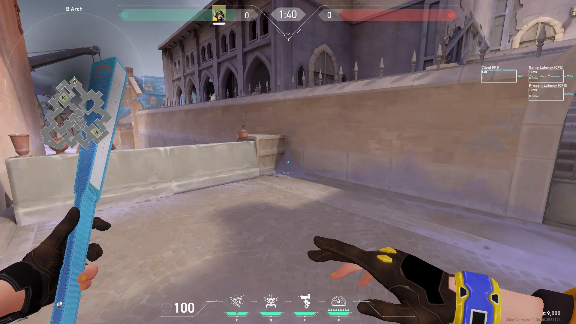 Killjoy Nanoswarm on Corrode Attack Site B — step 2 of 4: Aim — line up the shot