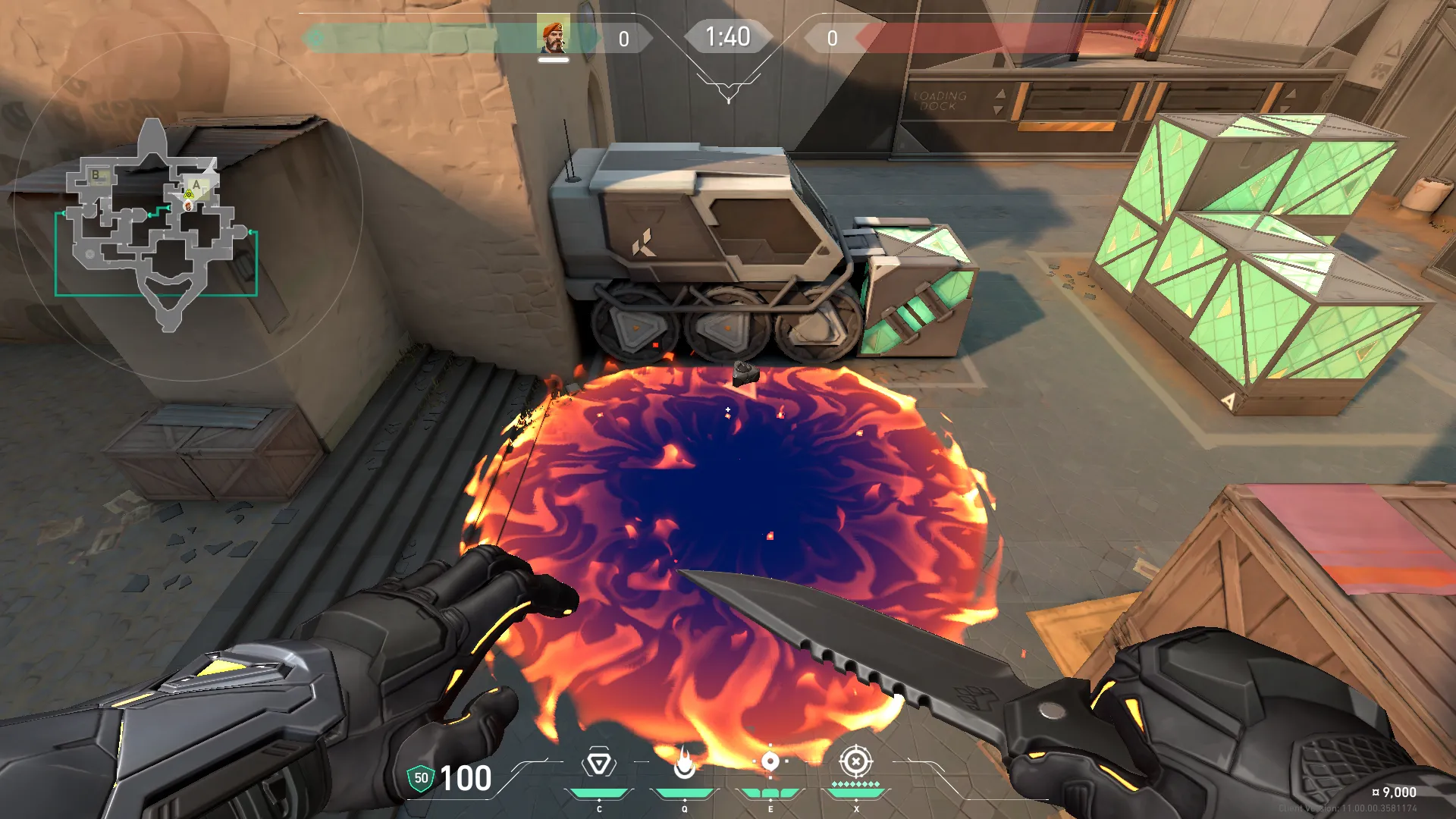 Brimstone Incendiary on Bind Attack Site A — step 3 of 3: Result
