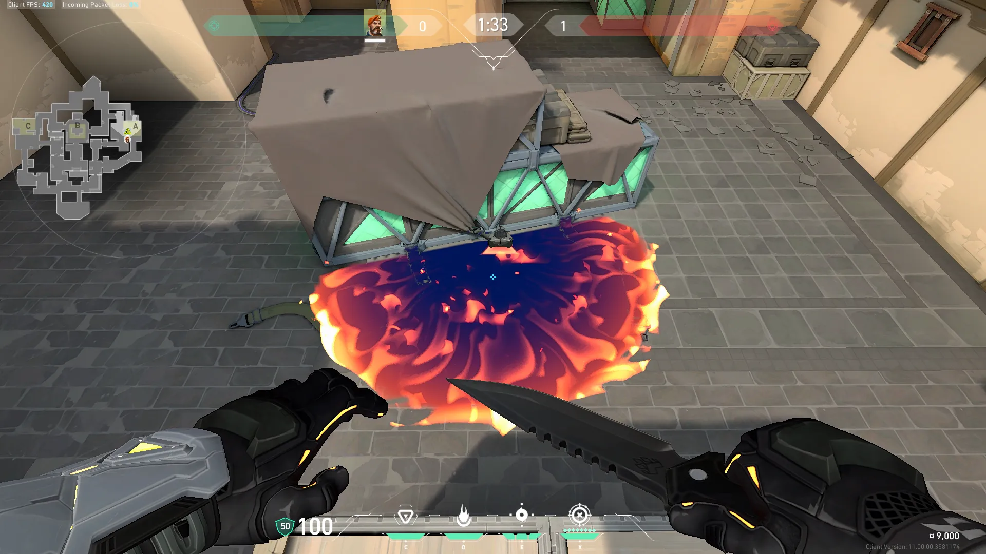 Brimstone Incendiary on Haven Attack Site A — step 3 of 3: Result