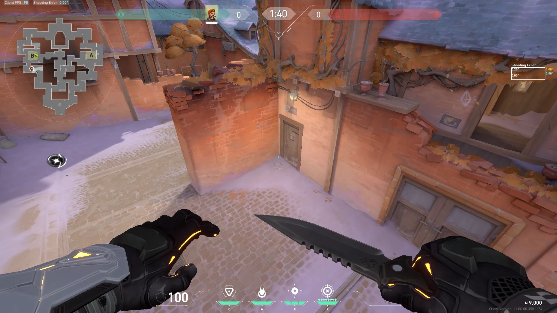 Brimstone Incendiary on Corrode Attack Site B — step 2 of 4: Aim — line up the shot