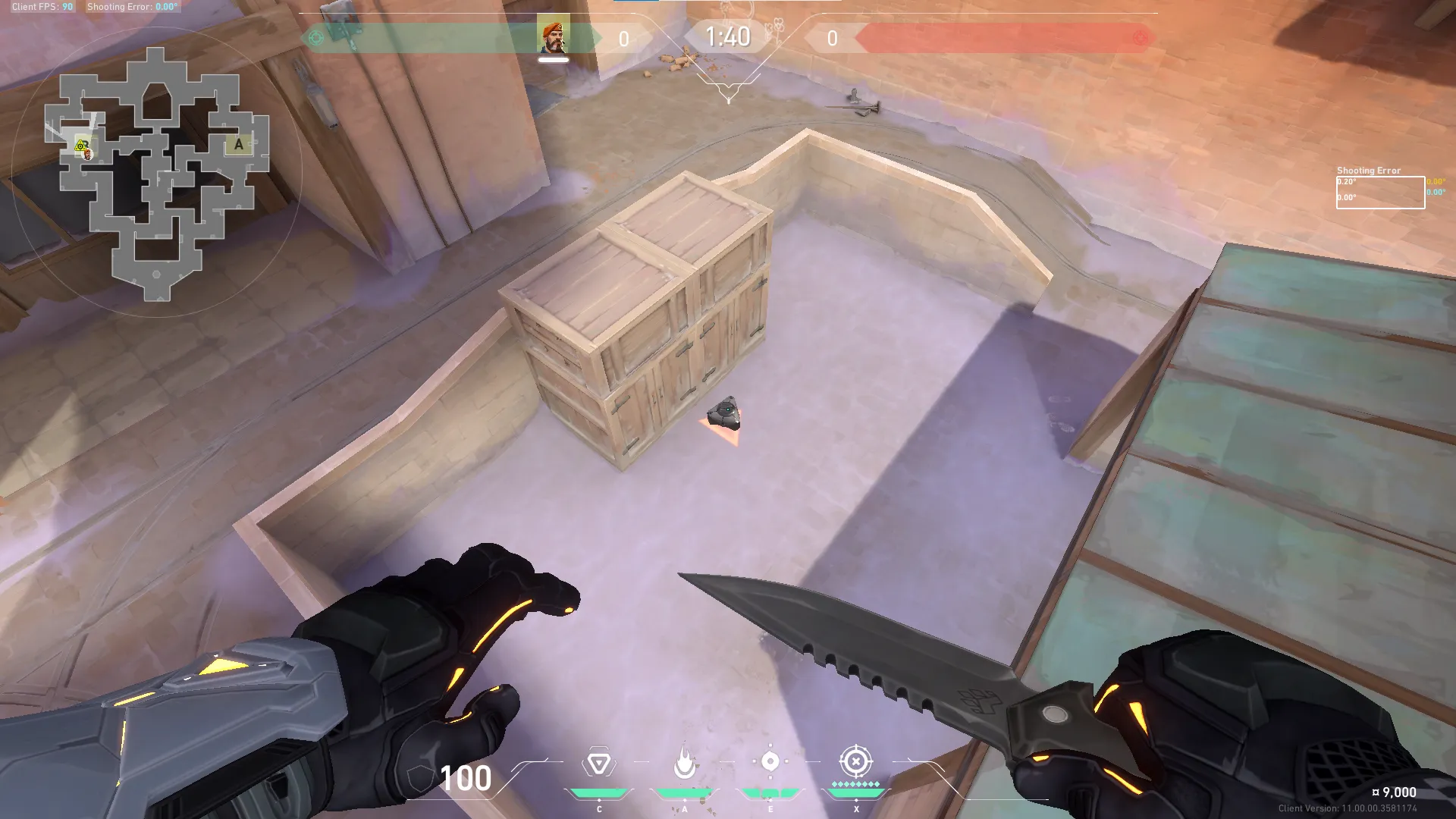 B Lobby to B Boxes — Brimstone lineup on Corrode