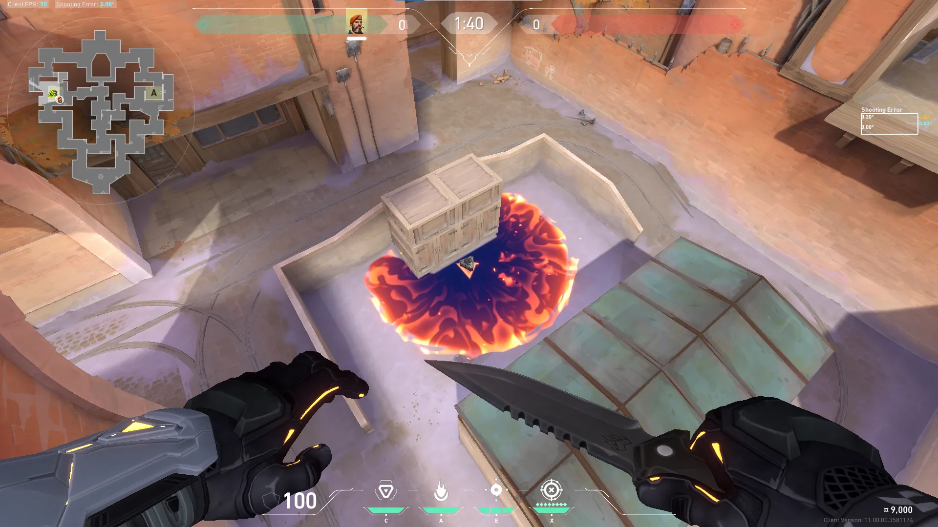 Brimstone Incendiary on Corrode Attack Site B — step 4 of 4: Result
