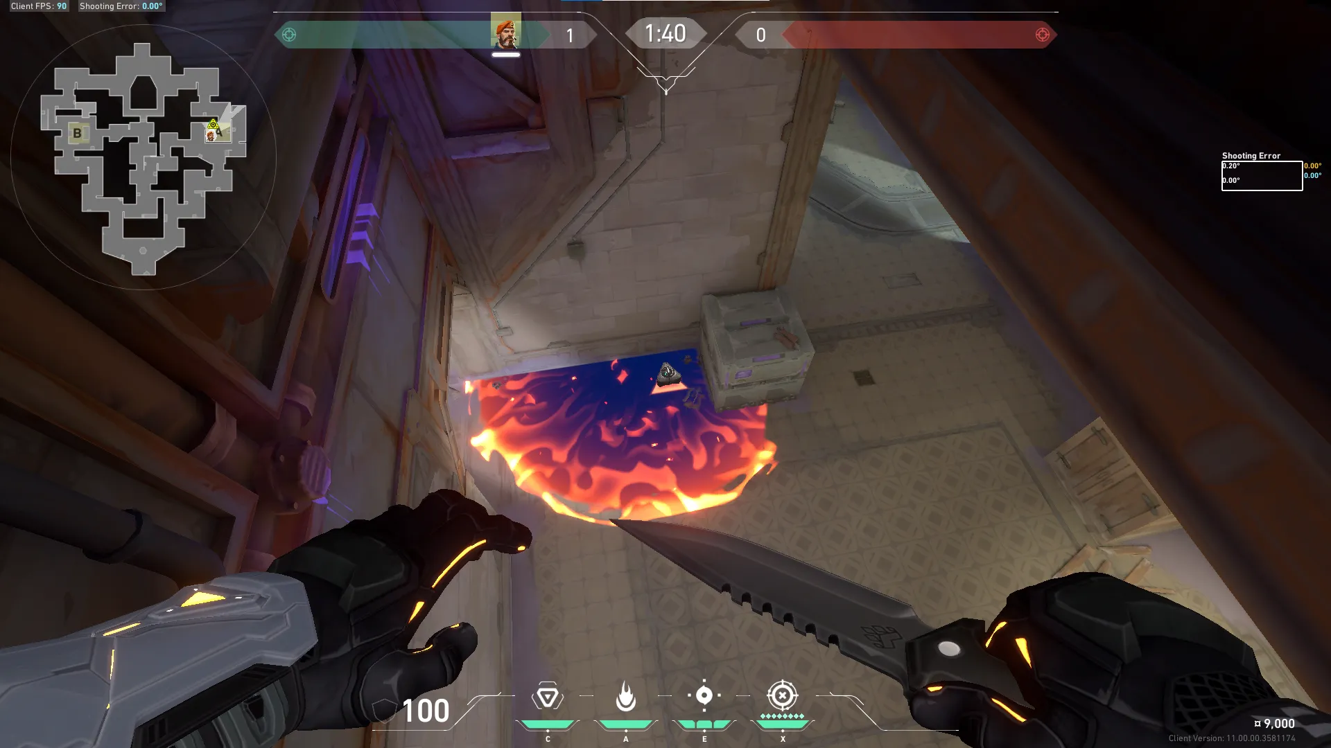 Brimstone Incendiary on Corrode Attack Site A — step 5 of 5: Result