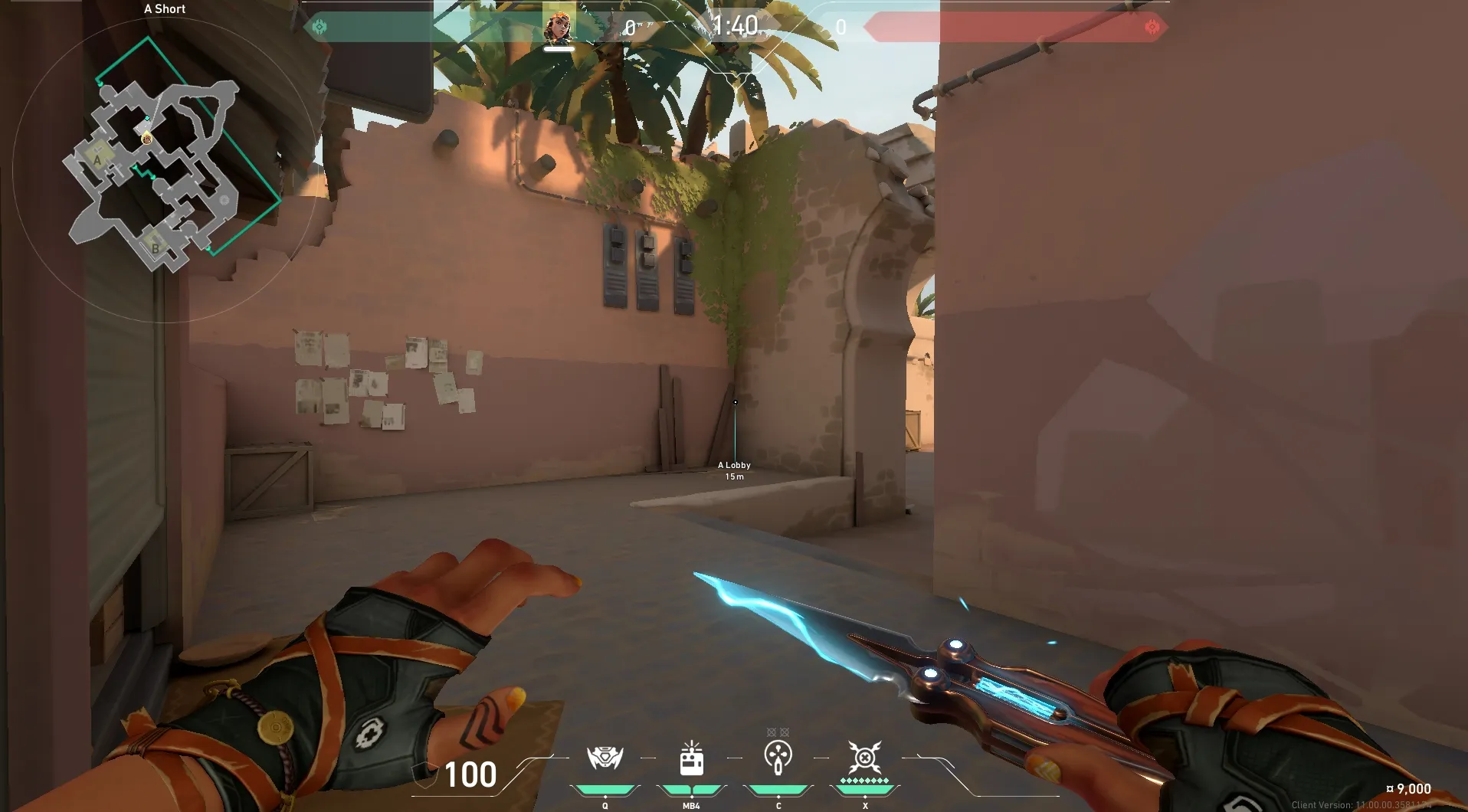 A Short to A Site (anti-cypher Grenades) — Raze lineup on Bind