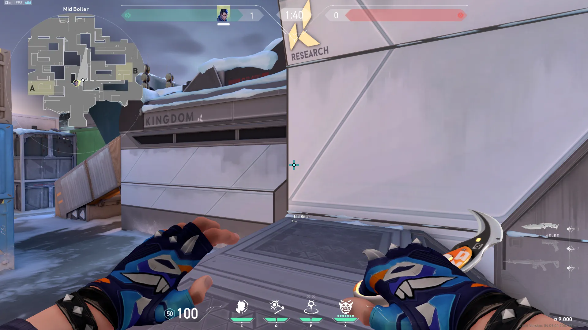 Defenders Ramp / Mid Boiler to Attackers Spawn — Yoru lineup on Icebox