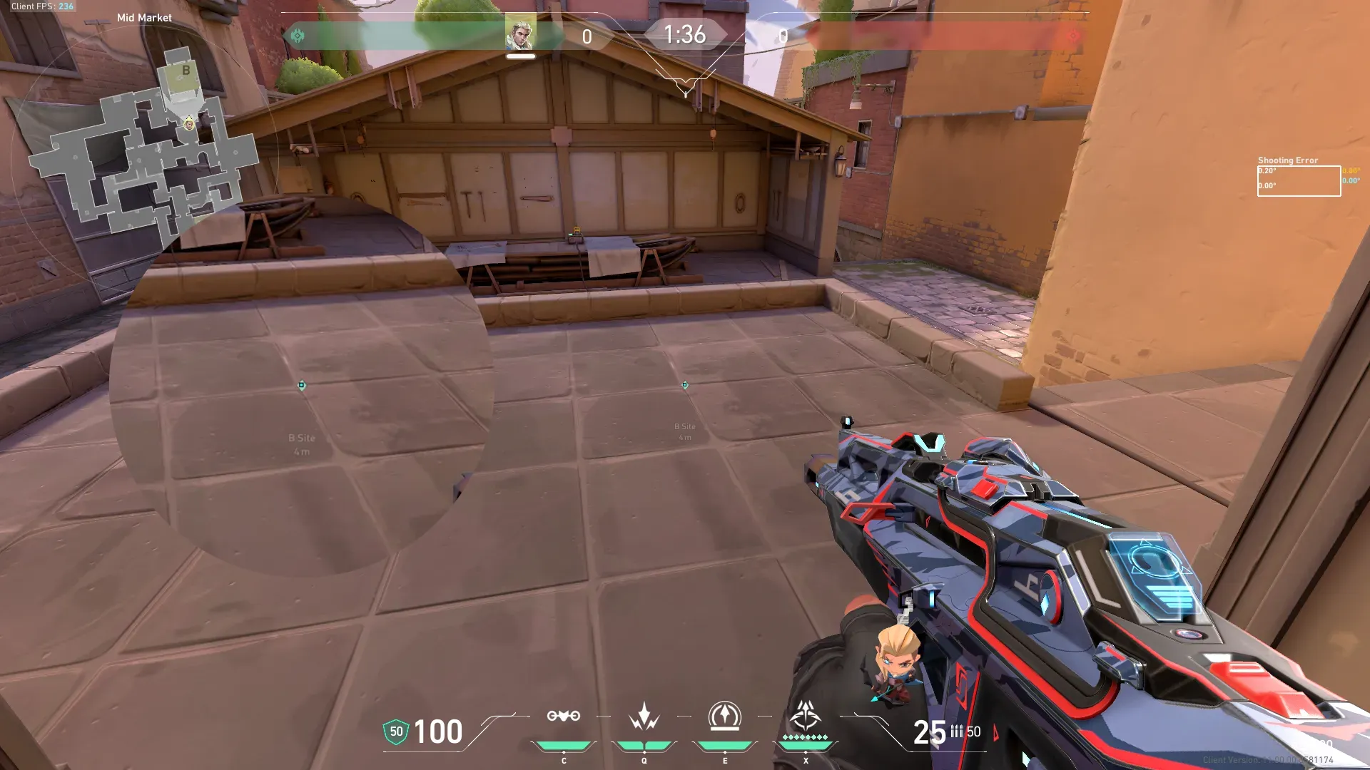 Early Info B Lobby Defending — Sova lineup on Ascent