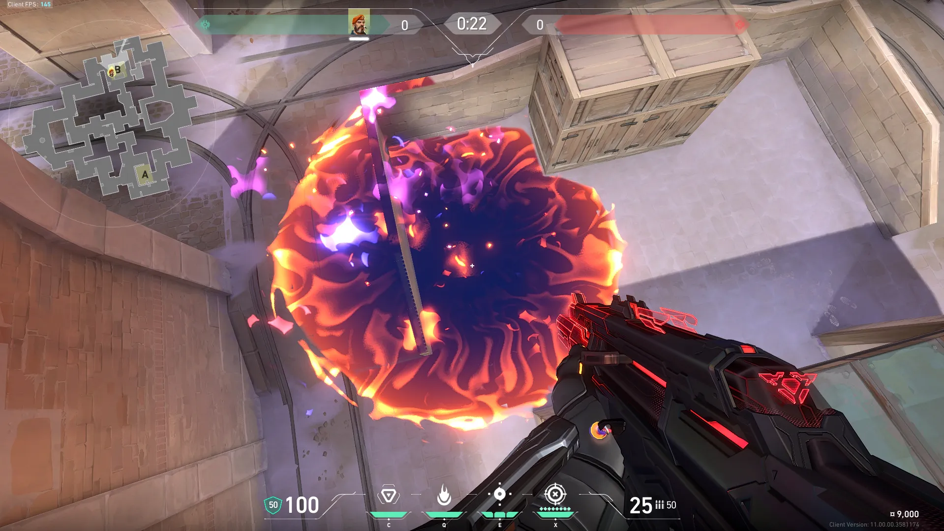 Brimstone Incendiary on Corrode Attack Site B — step 3 of 3: Result