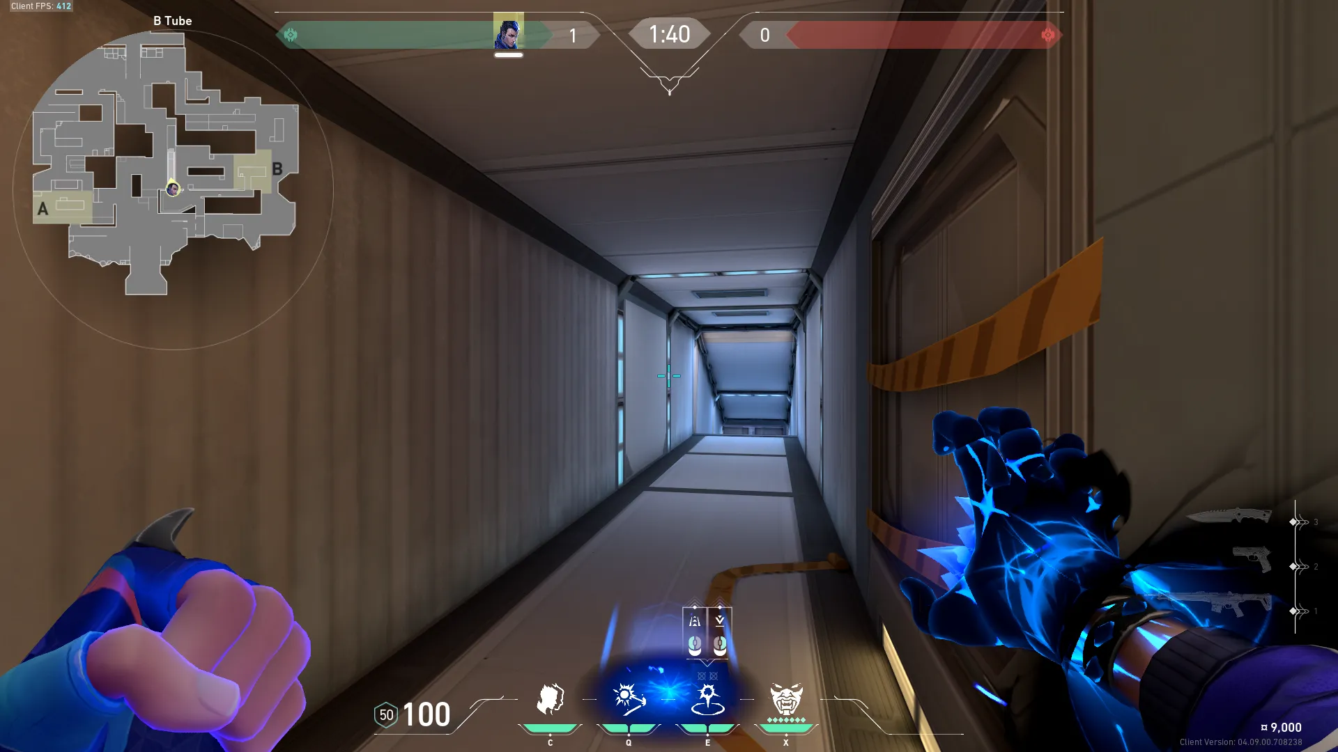 Yoru Gatecrash on Icebox Attack Site B — step 2 of 3: Aim — line up the shot