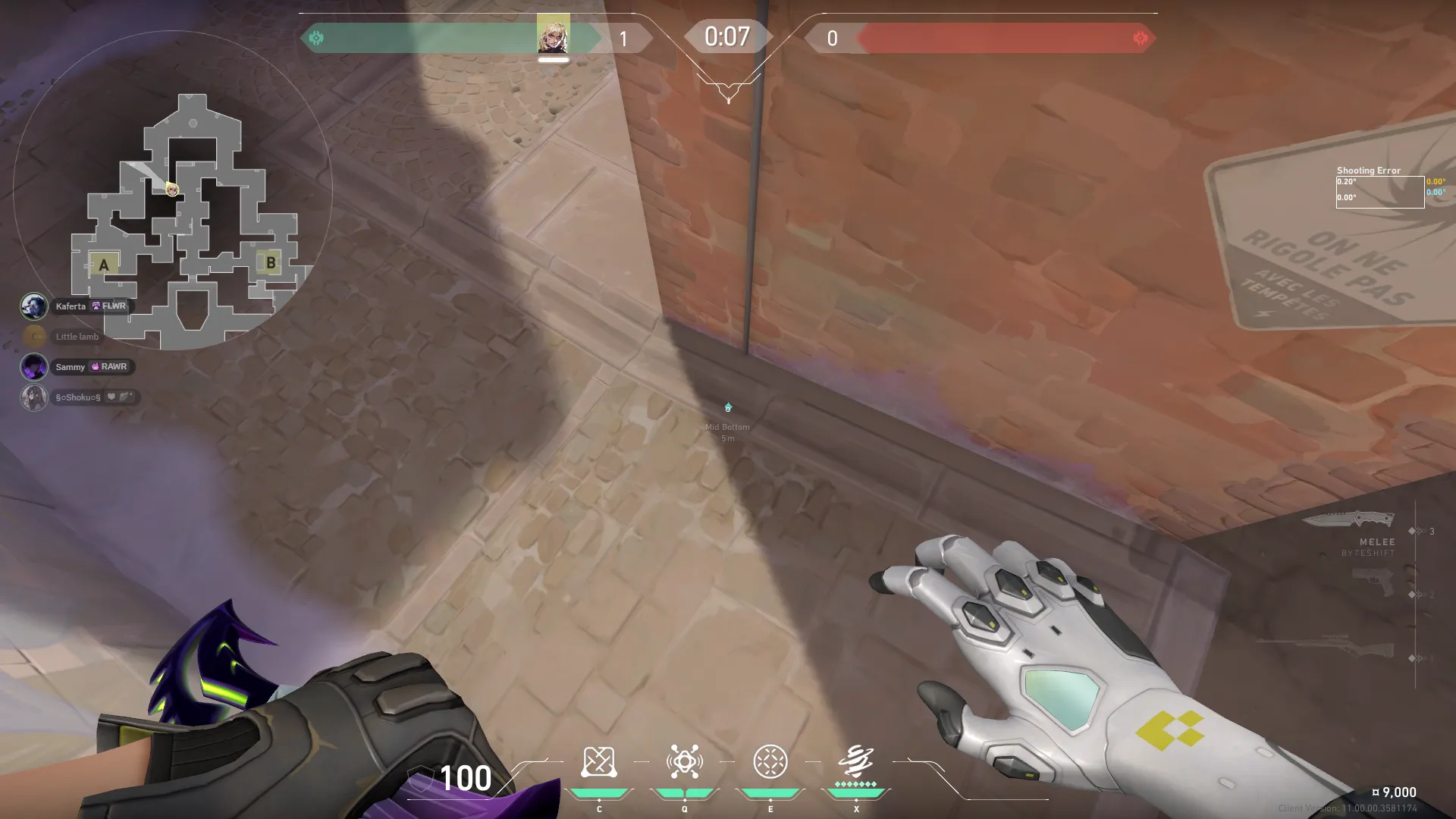 Mid Bottom to Backsite (B Site) / Attacking / Lurking 2# — Deadlock lineup on Corrode