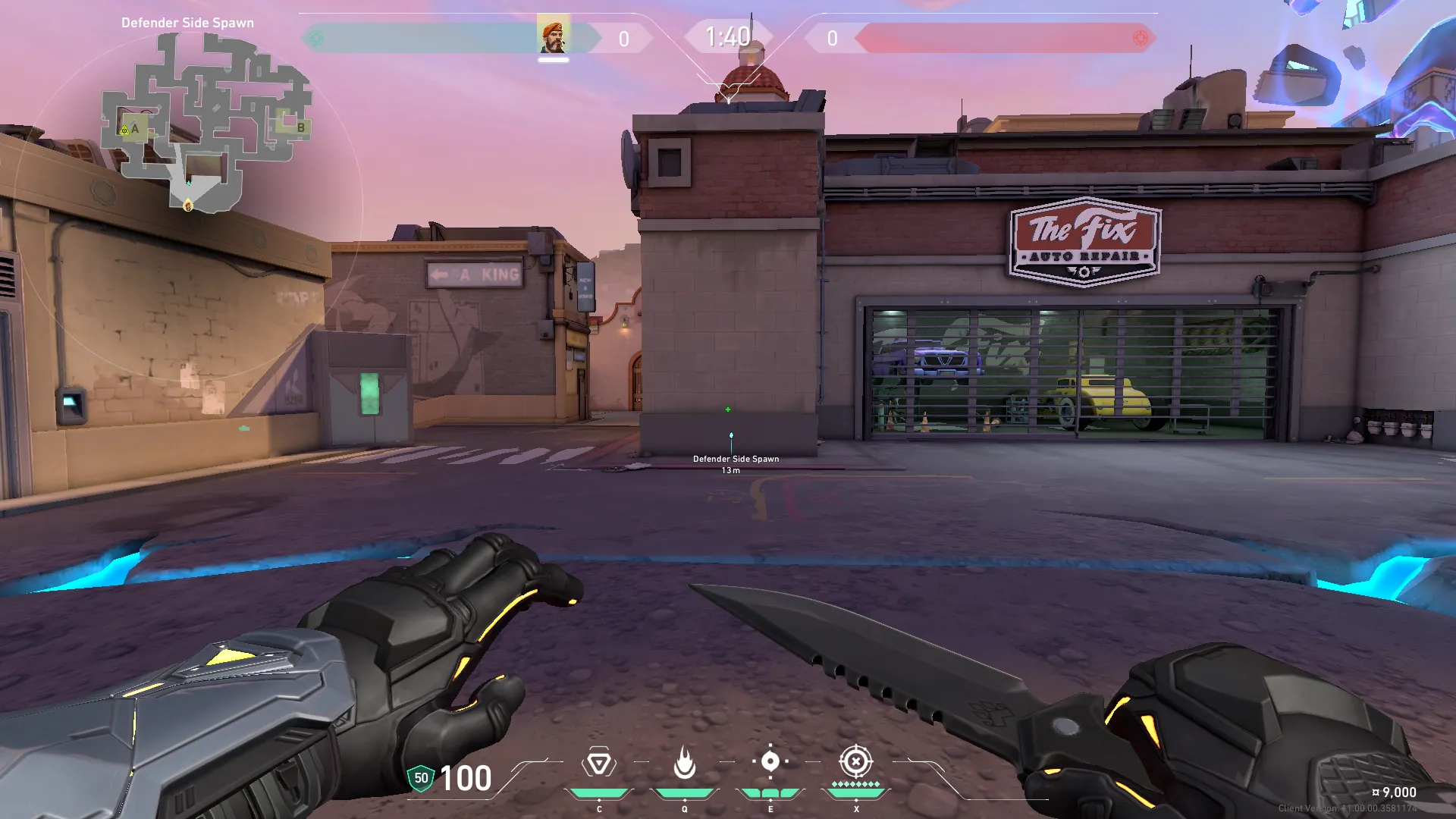 Post Plant A Site "a" Plant From Defender Spawn — Brimstone lineup on Sunset