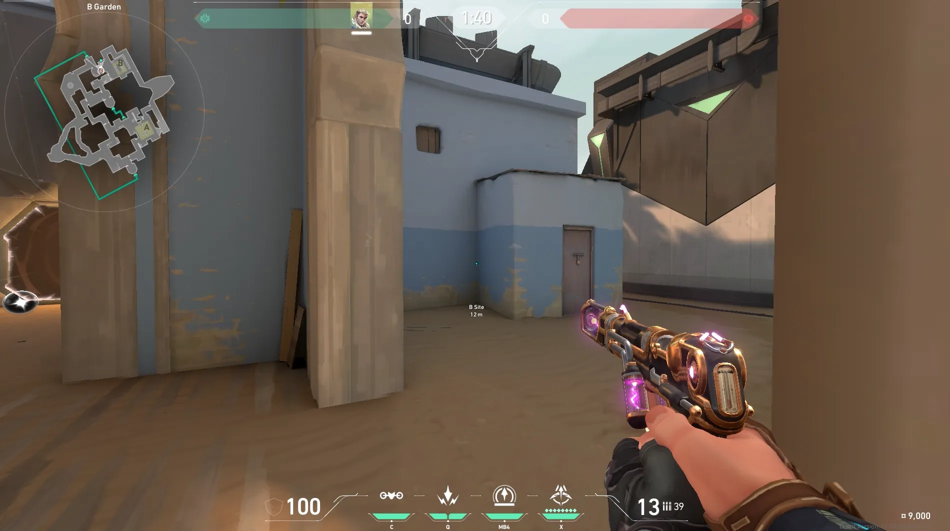 B Front to B Window (hookah) Wallbang — Sova lineup on Bind