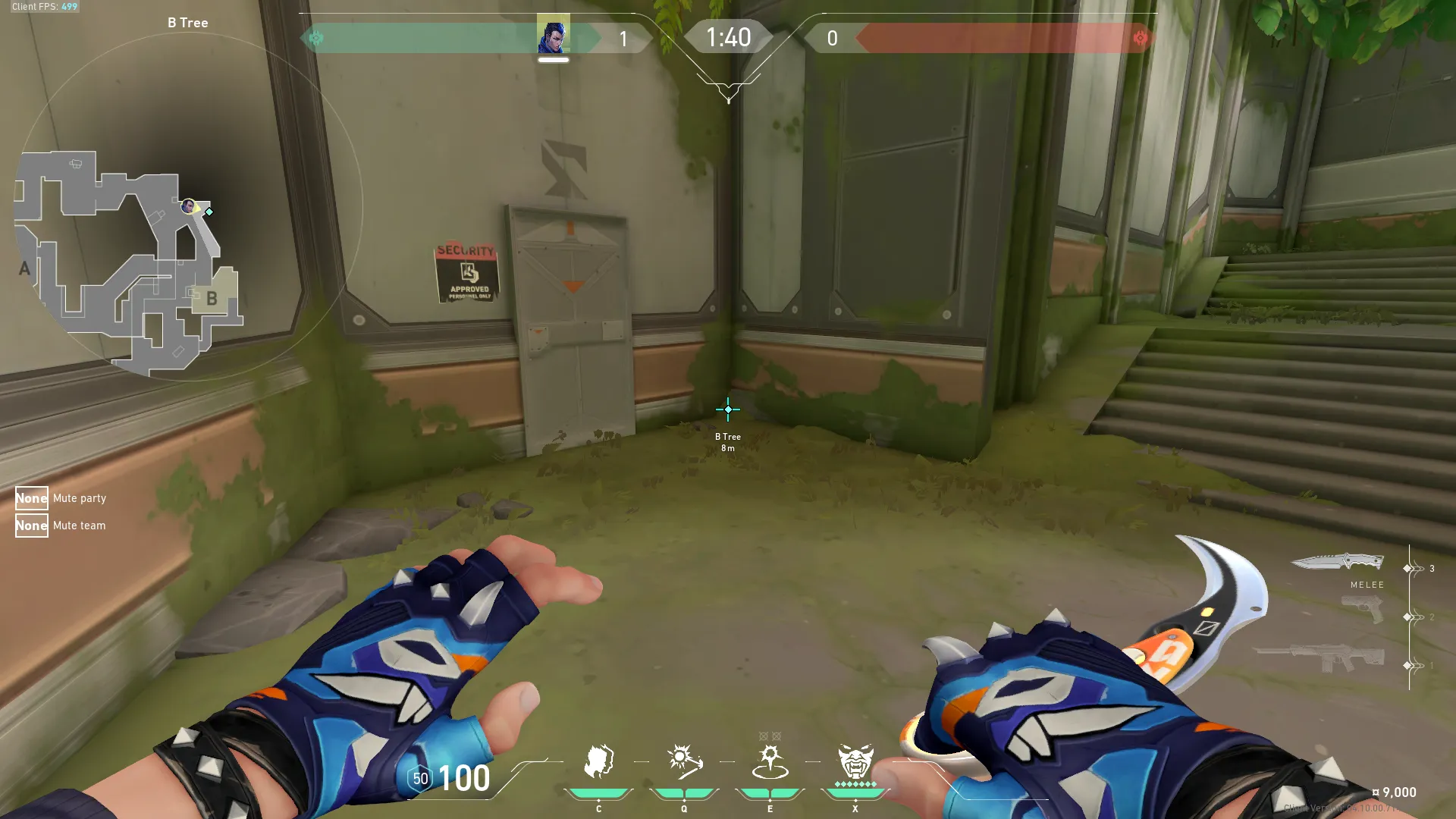 B Tree / B Main to Defenders Spawn. — Yoru lineup on Fracture