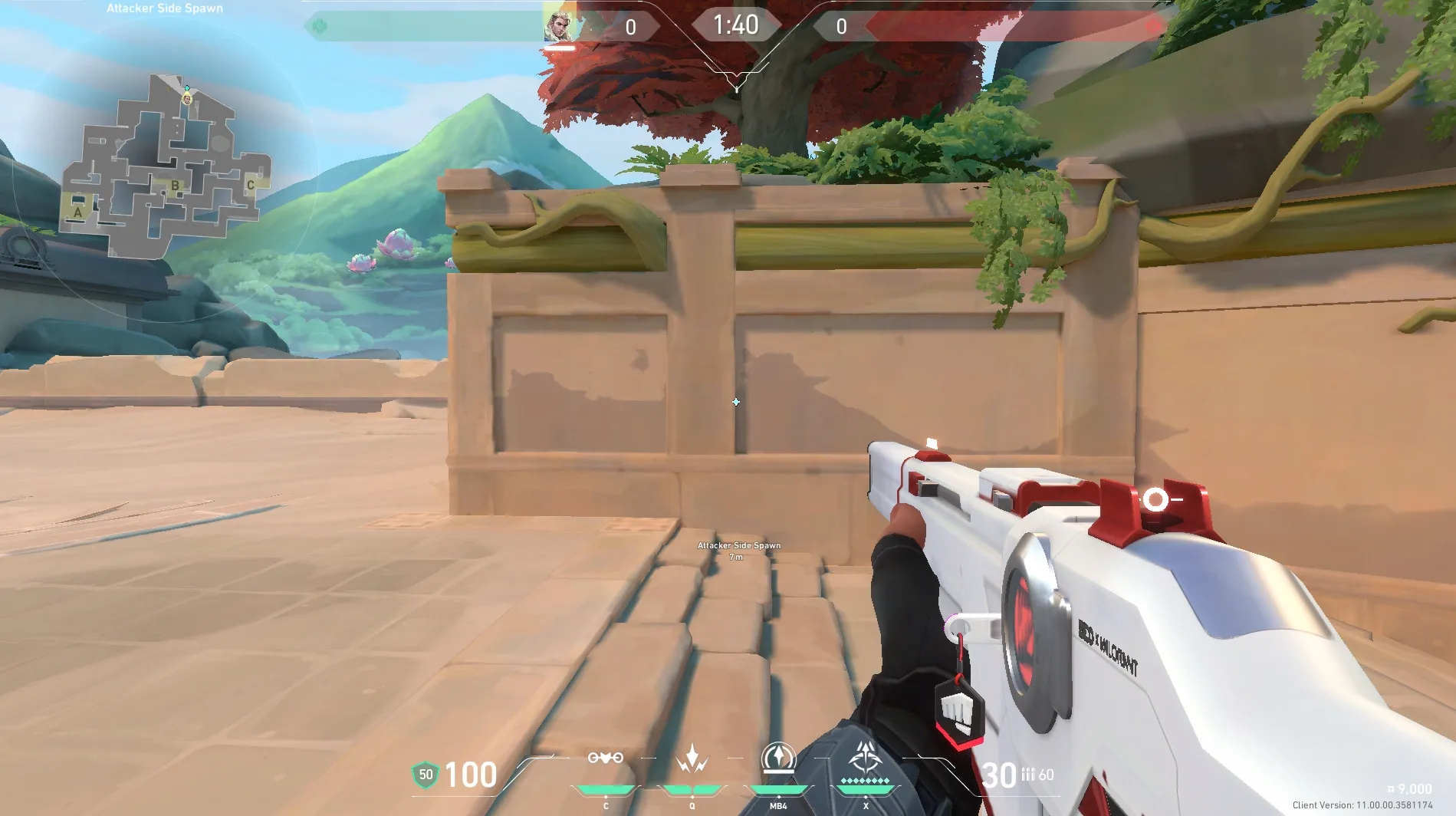 C Lobby to C Bend (attack) — Sova lineup on Lotus