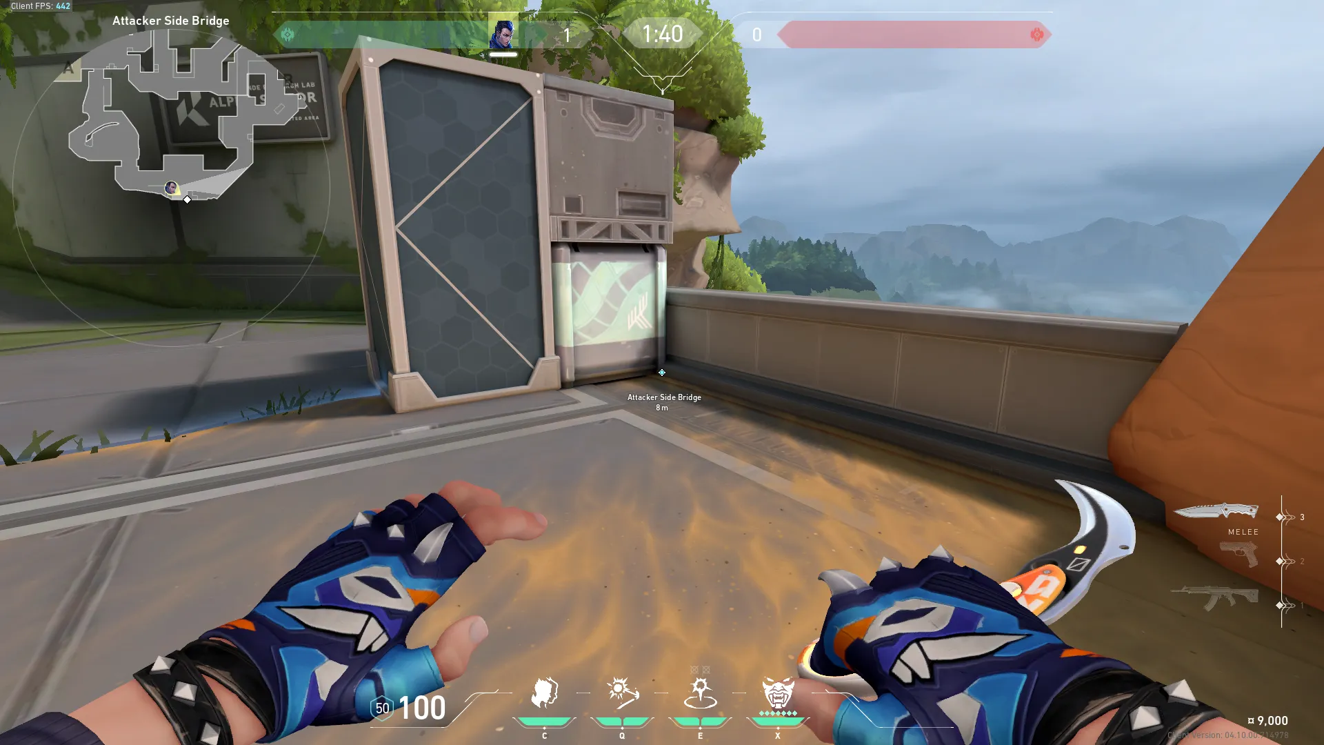 Attacker Side Bridge to Front Canteen — Yoru lineup on Fracture