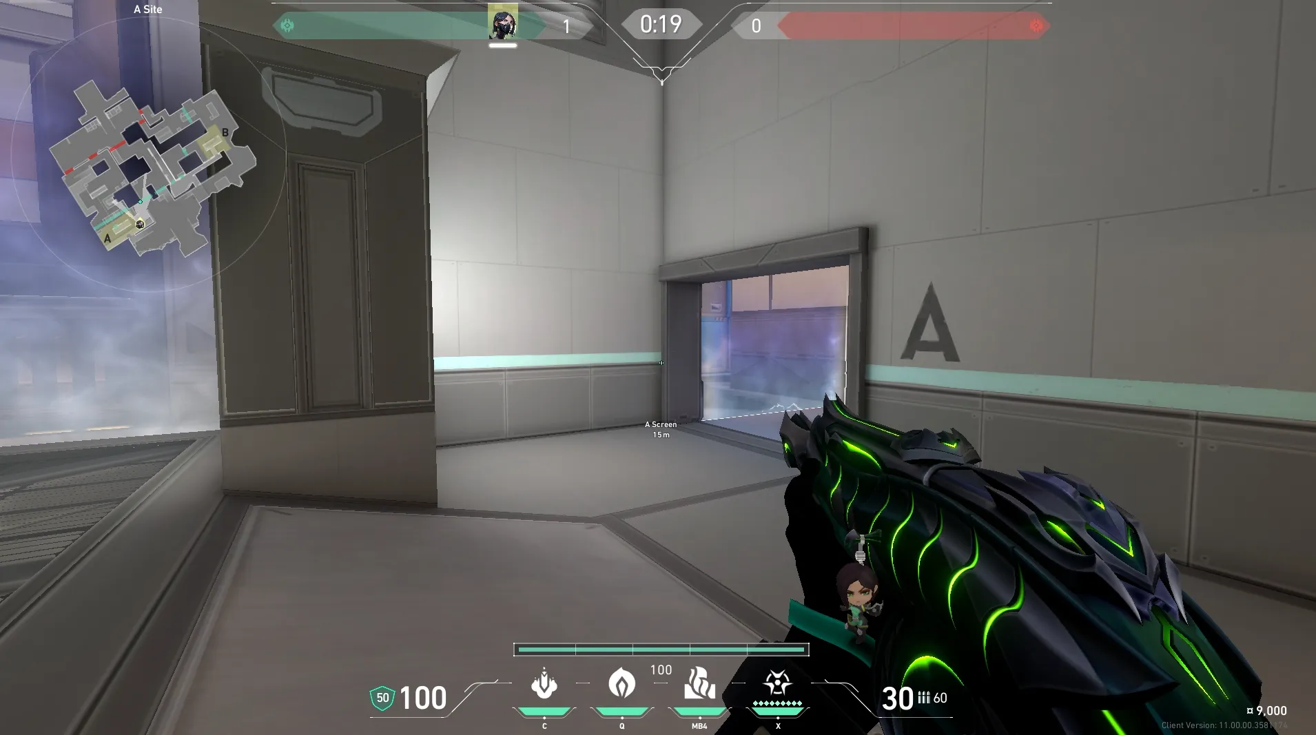 A Site Defence Wall (simple) — Viper lineup on Icebox