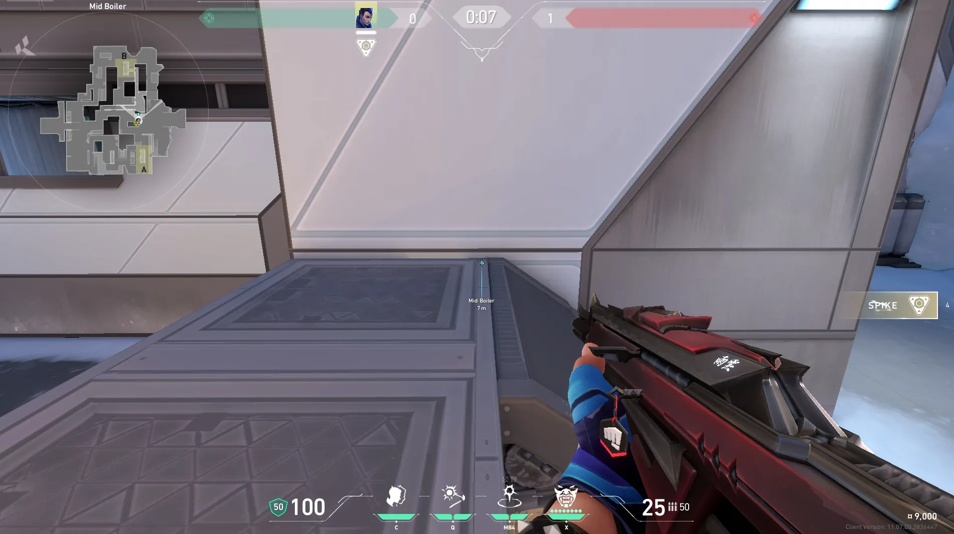 Mid Boiler to Attacker Spawn — Yoru lineup on Icebox