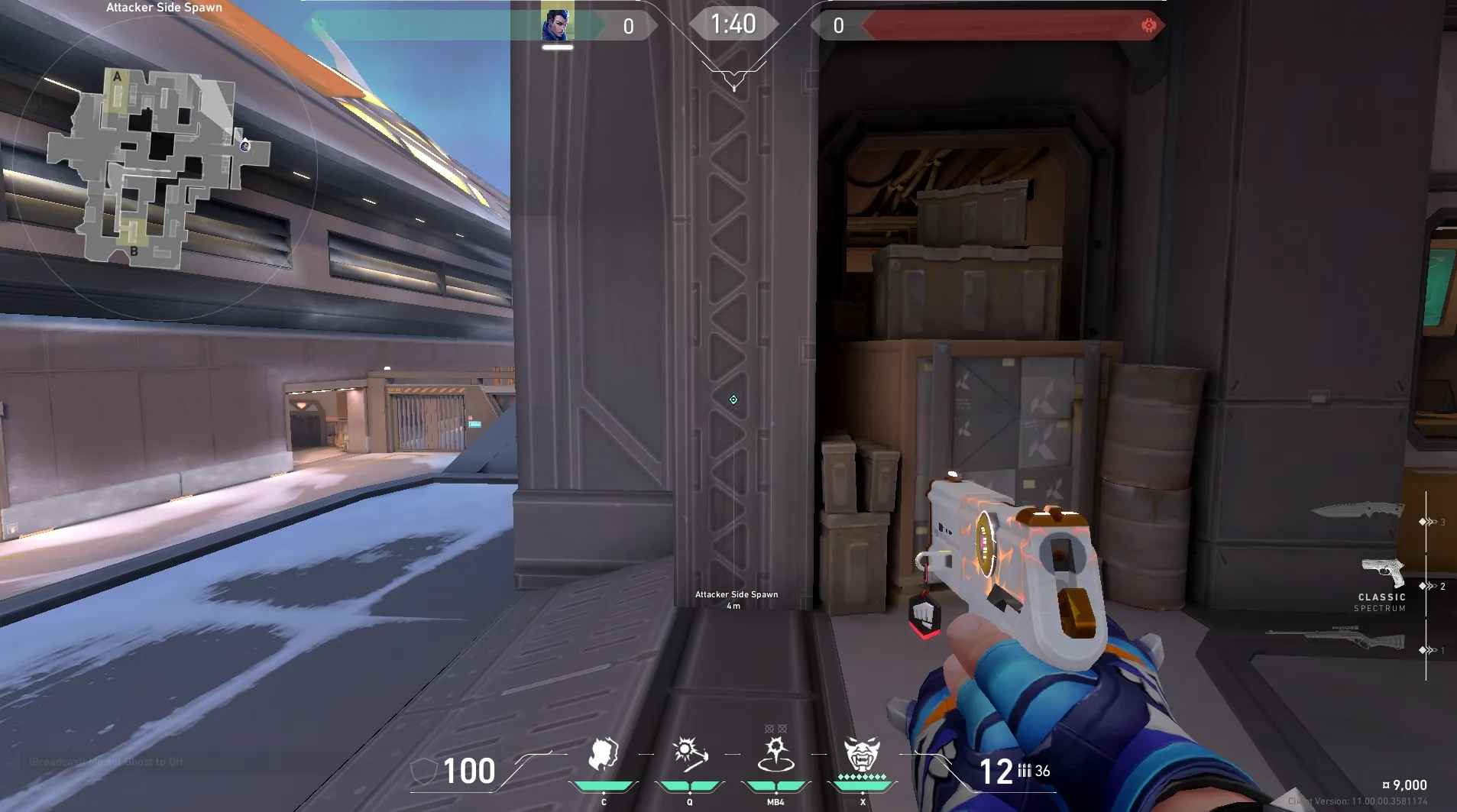 Attacker Spawn to B Hell — Yoru lineup on Icebox
