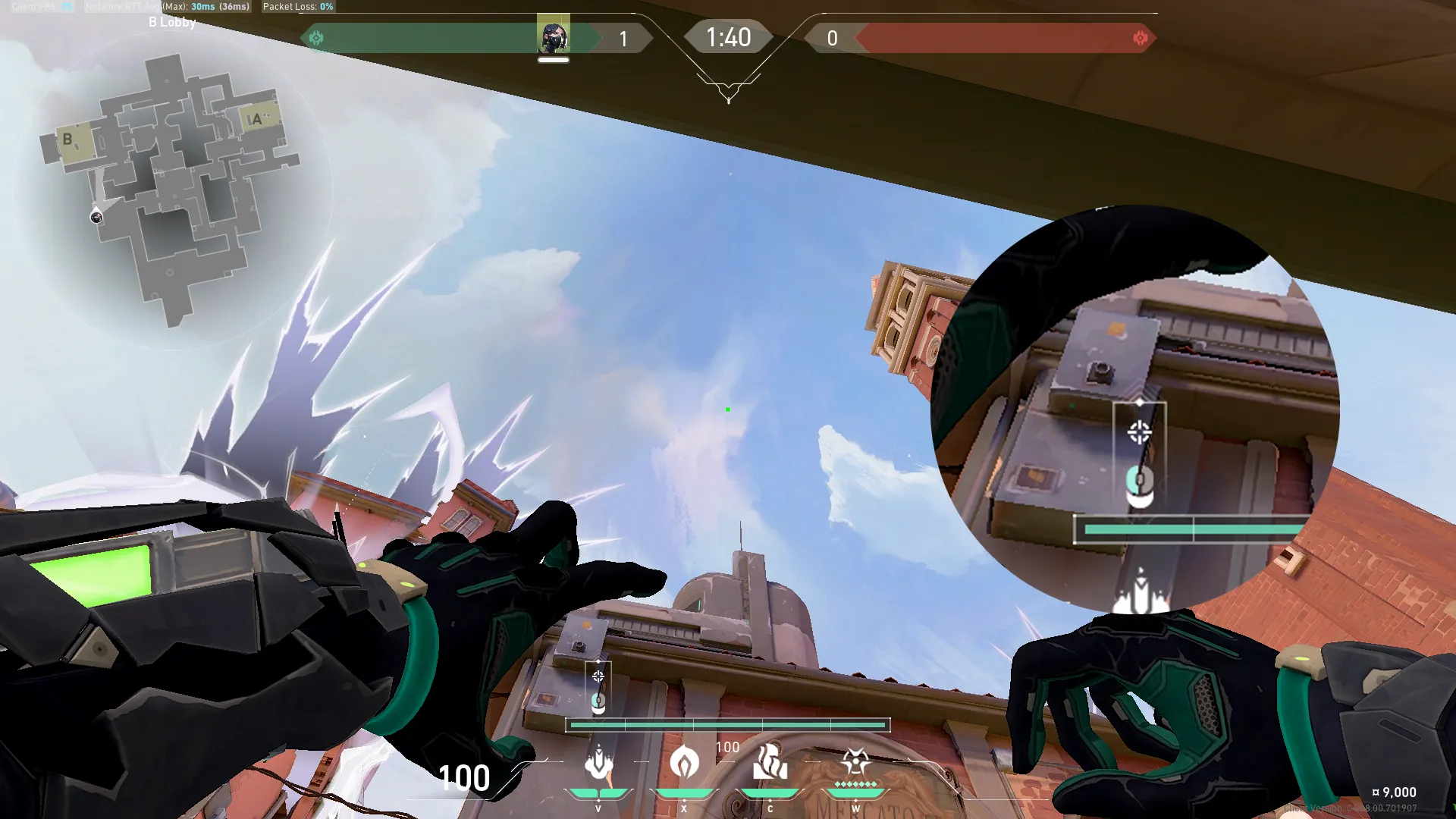 Viper Snake Bite on Ascent Attack Site B — step 2 of 3: Aim — line up the shot