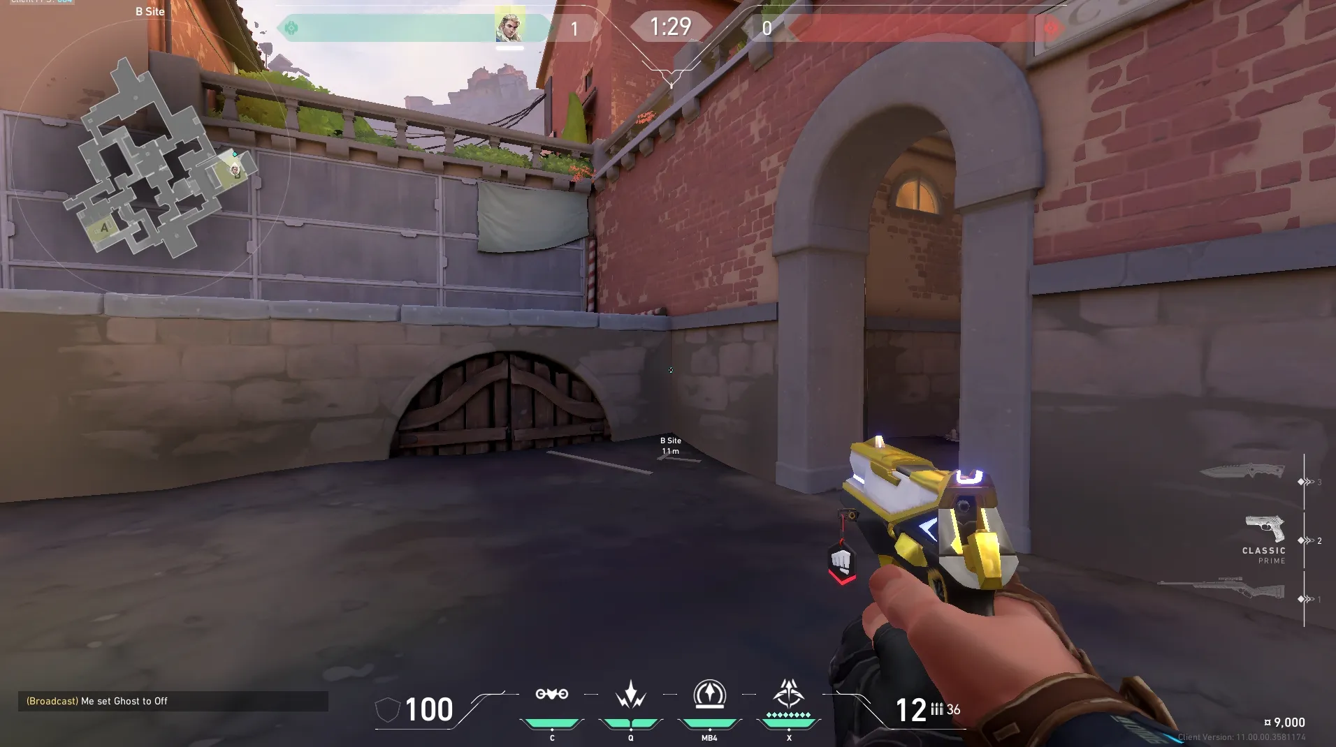 B Backsite to A Front Crane (support) — Sova lineup on Ascent