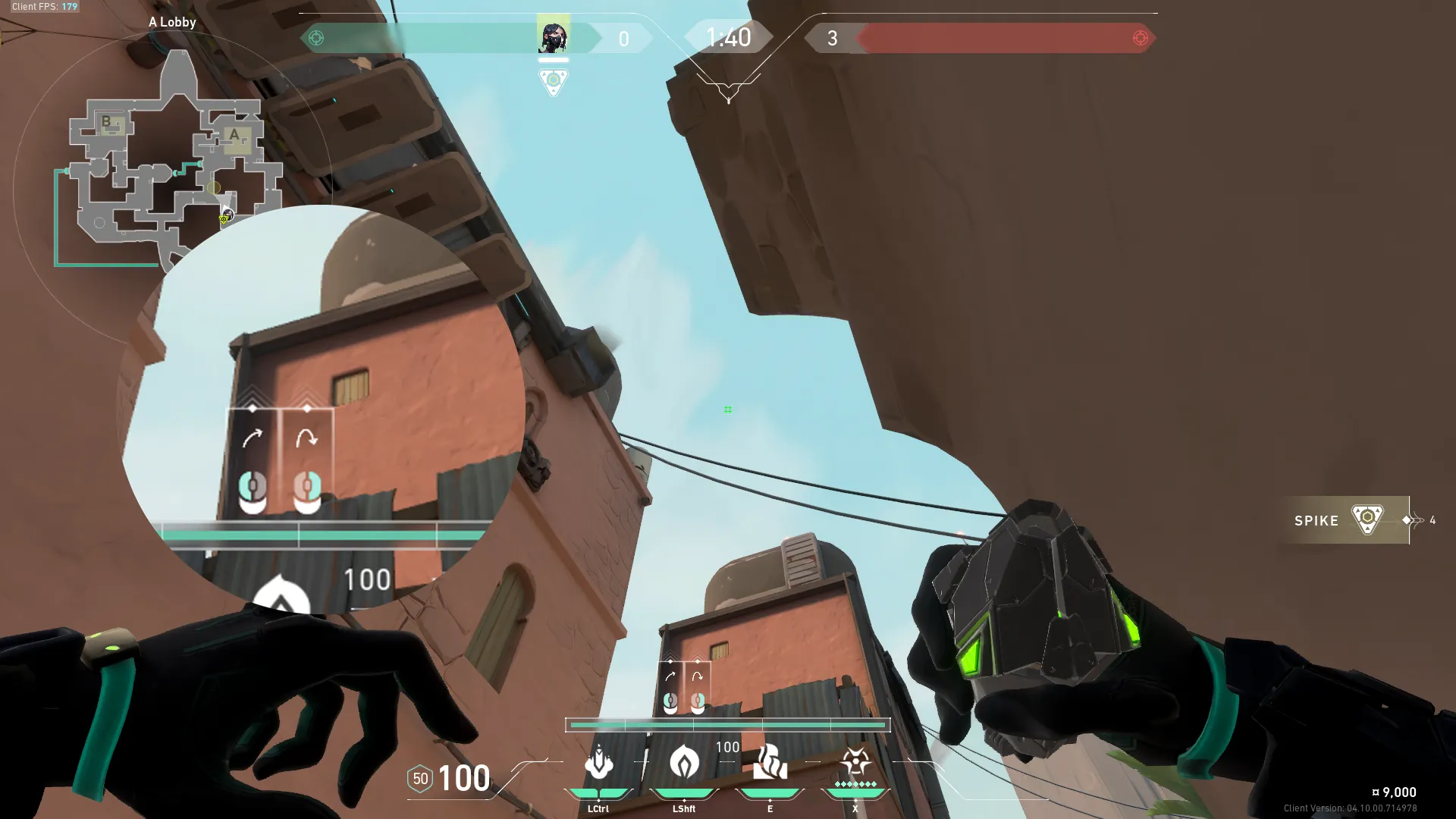 Viper Poison Cloud on Bind Attack Site A — step 2 of 3: Aim — line up the shot