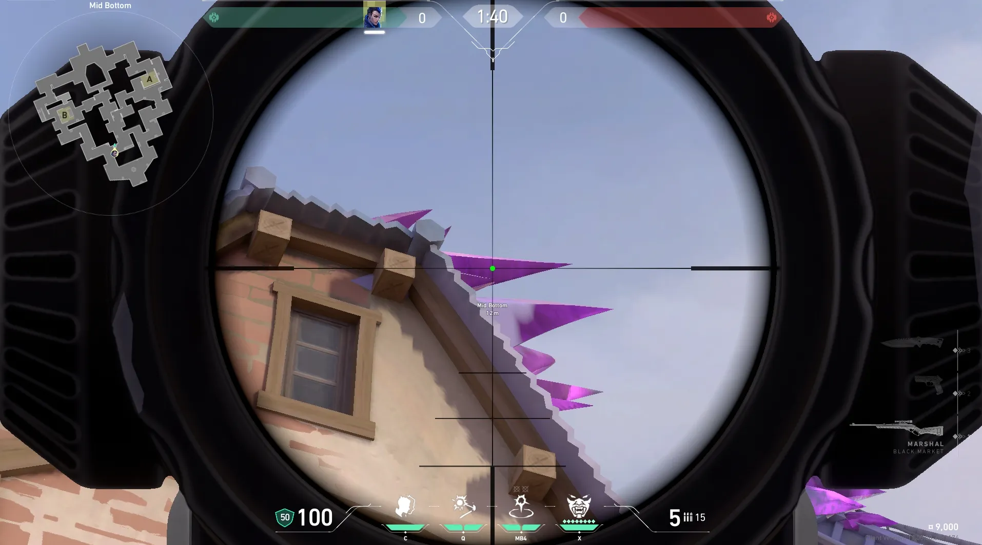Yoru Gatecrash on Corrode Attack Mid — step 3 of 4: Aim — line up the shot