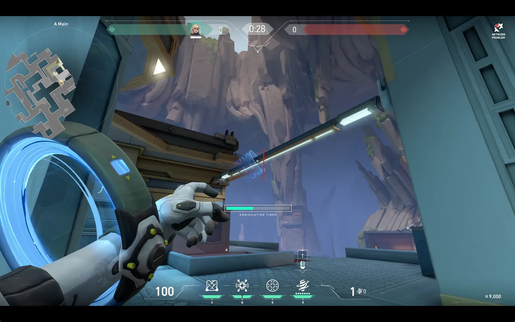 Deadlock Annihilation on Abyss Attack Site A — step 2 of 3: Aim — line up the shot