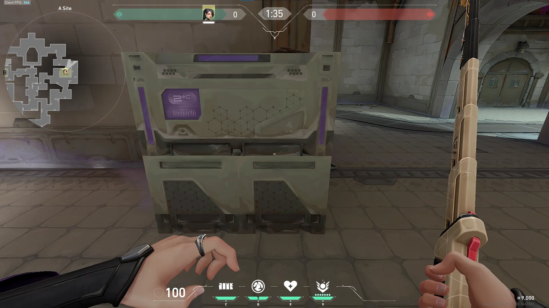 Sage Barrier Orb on Corrode Defense Site A — step 2 of 5: Aim — line up the shot