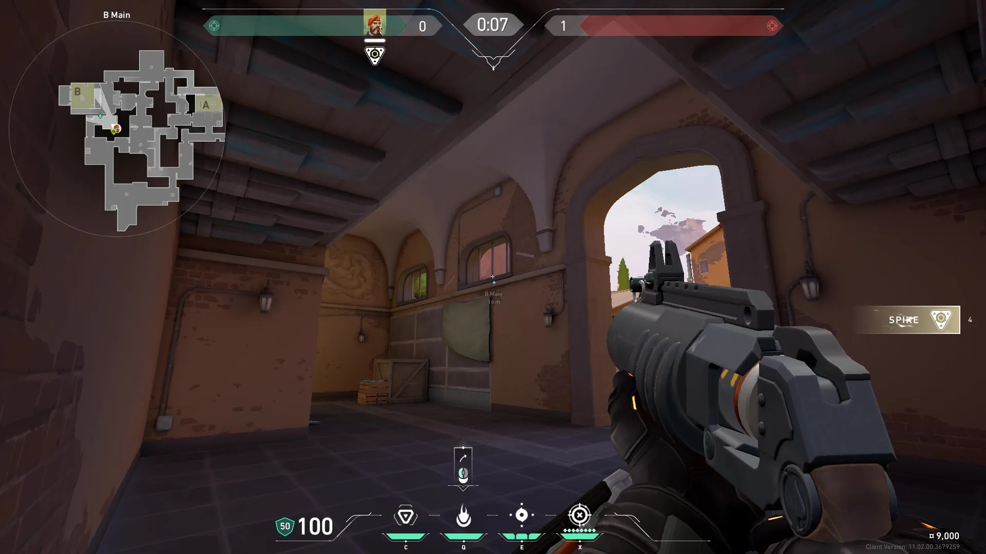 Brimstone Incendiary on Ascent Attack Site B — step 2 of 3: Aim — line up the shot