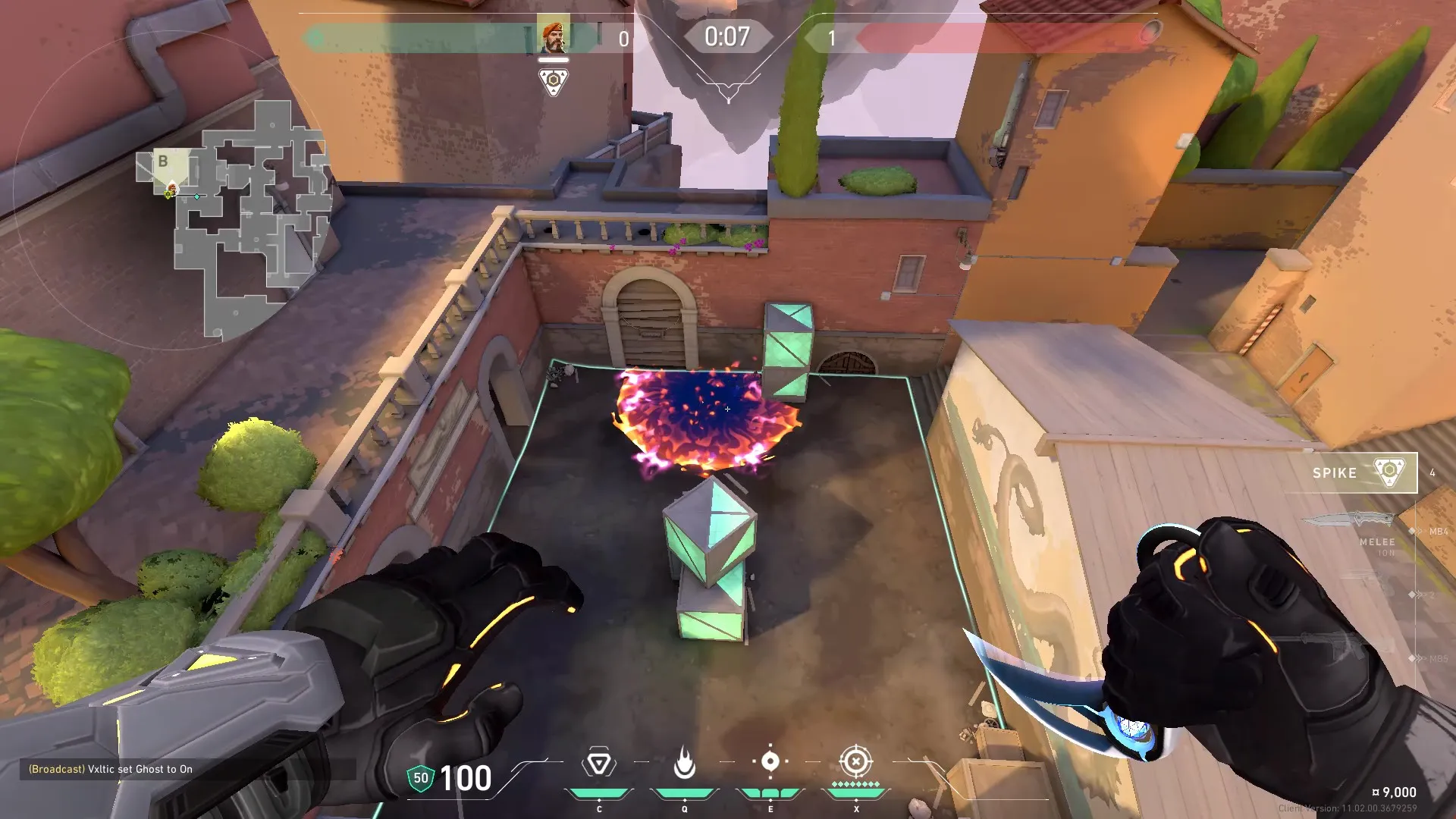 Brimstone Incendiary on Ascent Attack Site B — step 3 of 3: Result
