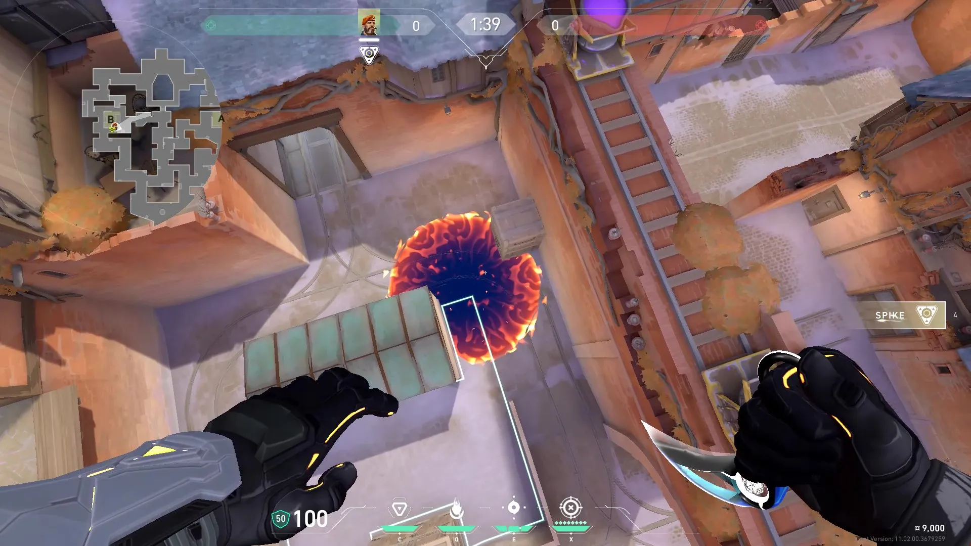 Brimstone Incendiary on Corrode Attack Site B — step 3 of 3: Result