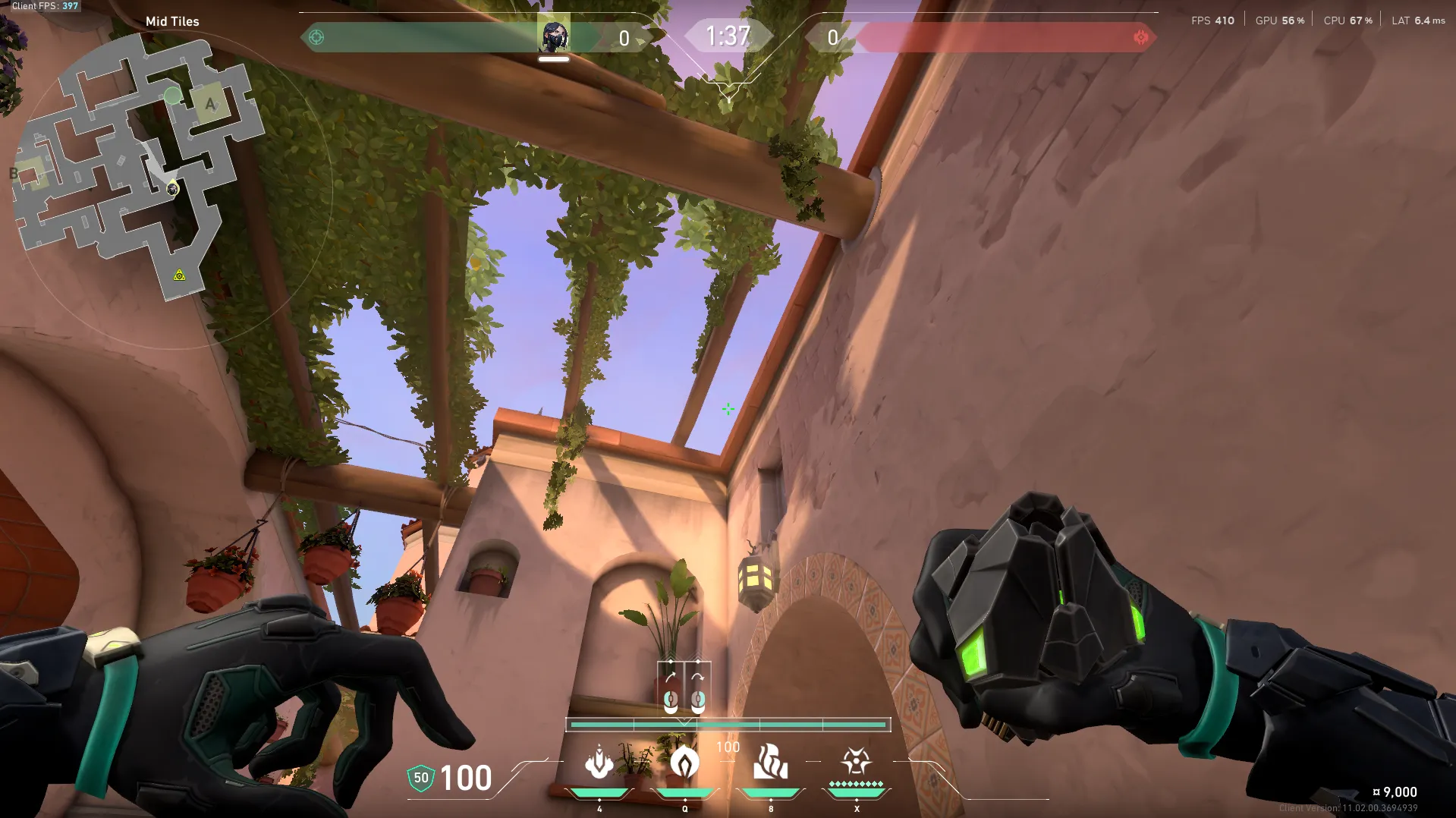 Viper Poison Cloud on Sunset Attack Site A — step 2 of 3: Aim — line up the shot
