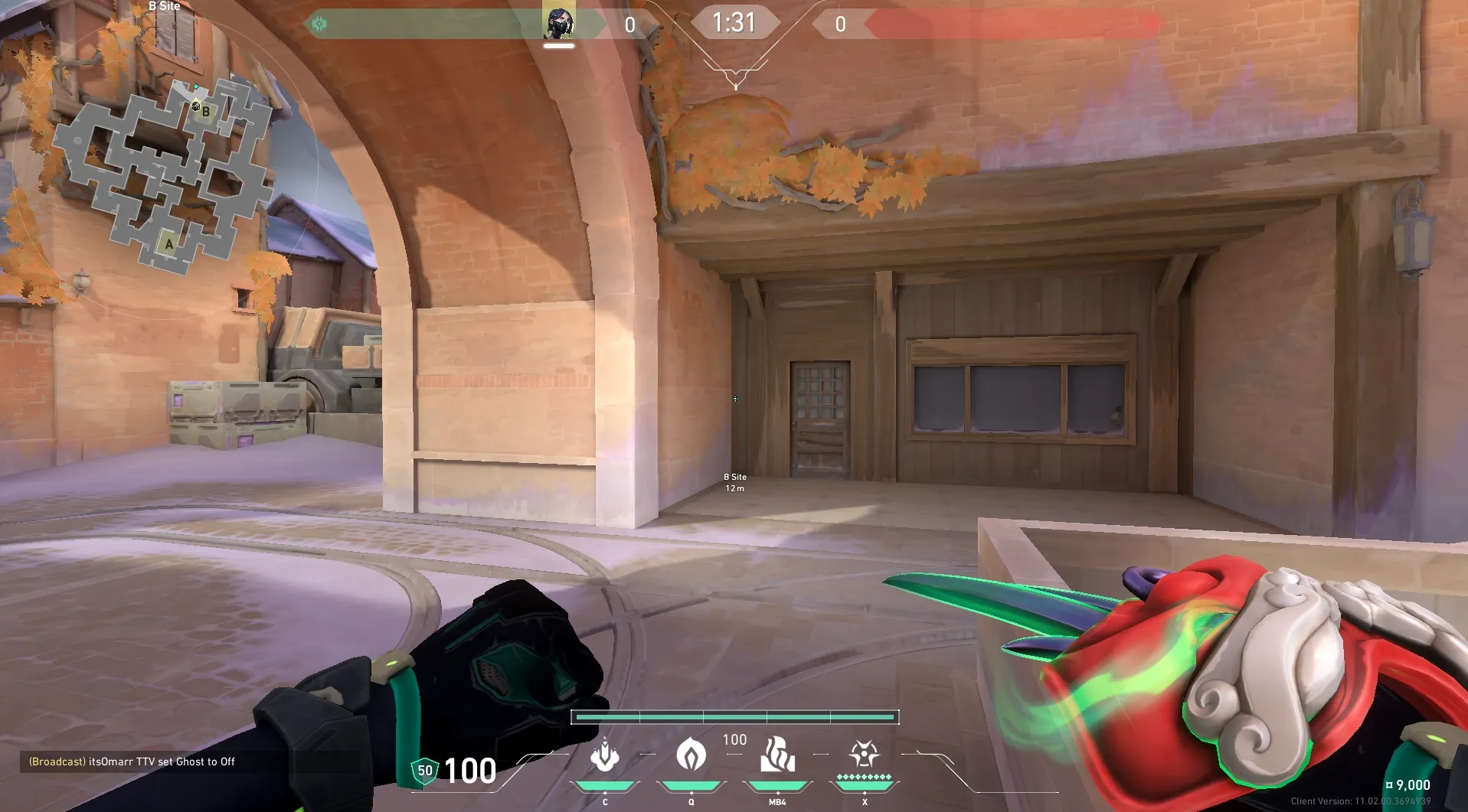 B Site Viper Wall (defence) #3 — Viper lineup on Corrode