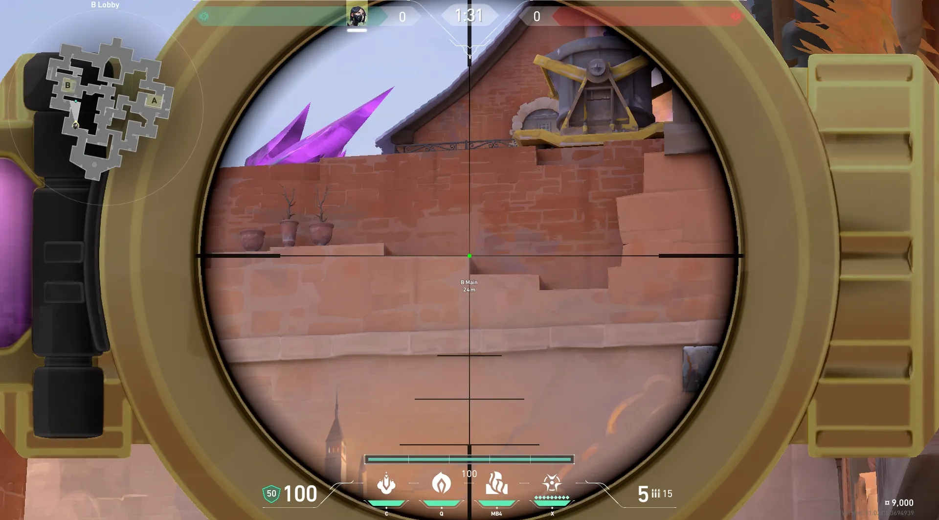 Viper Poison Cloud on Corrode Attack Site B — step 3 of 4: Aim — line up the shot