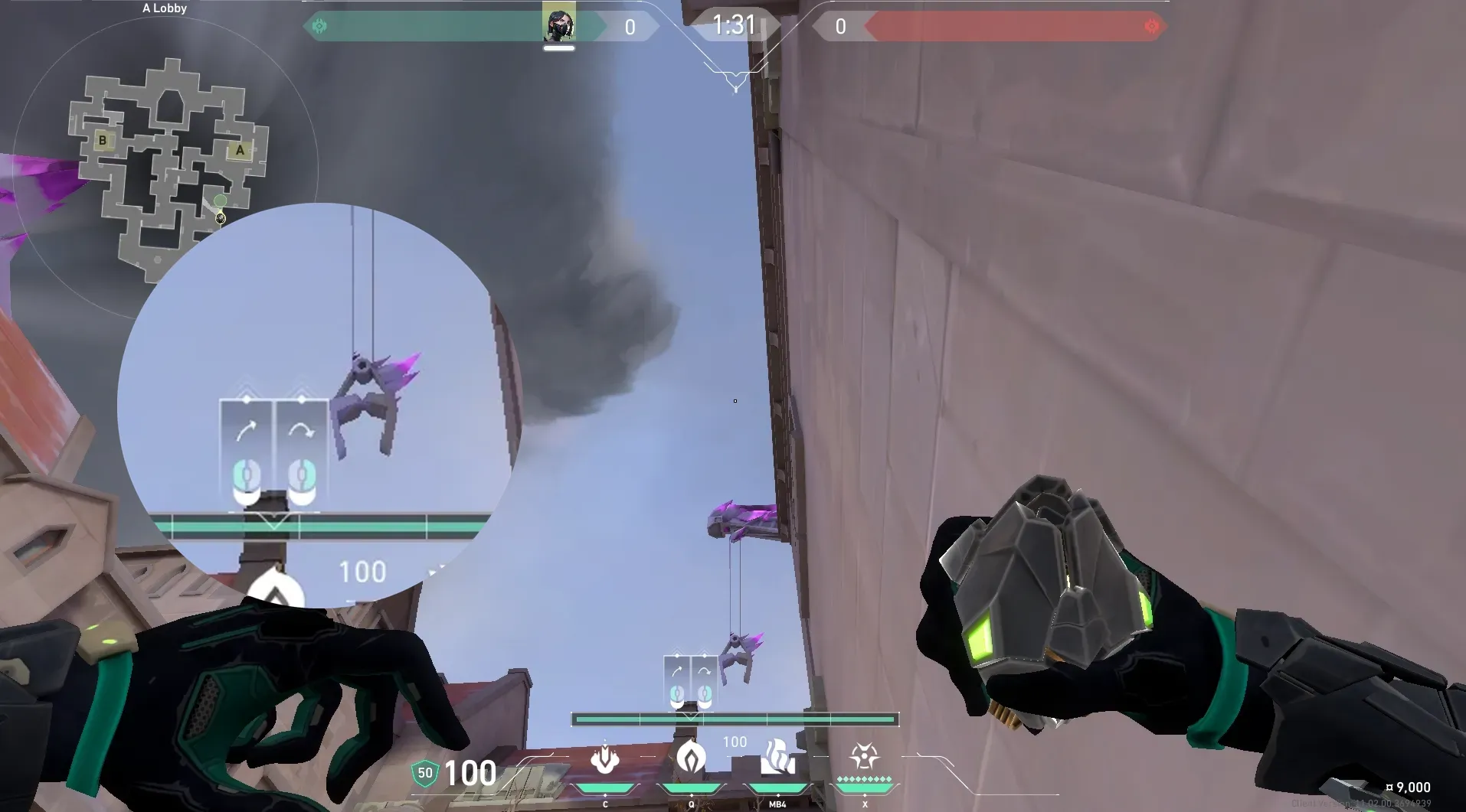 Viper Poison Cloud on Corrode Attack Site A — step 4 of 5: Aim — line up the shot