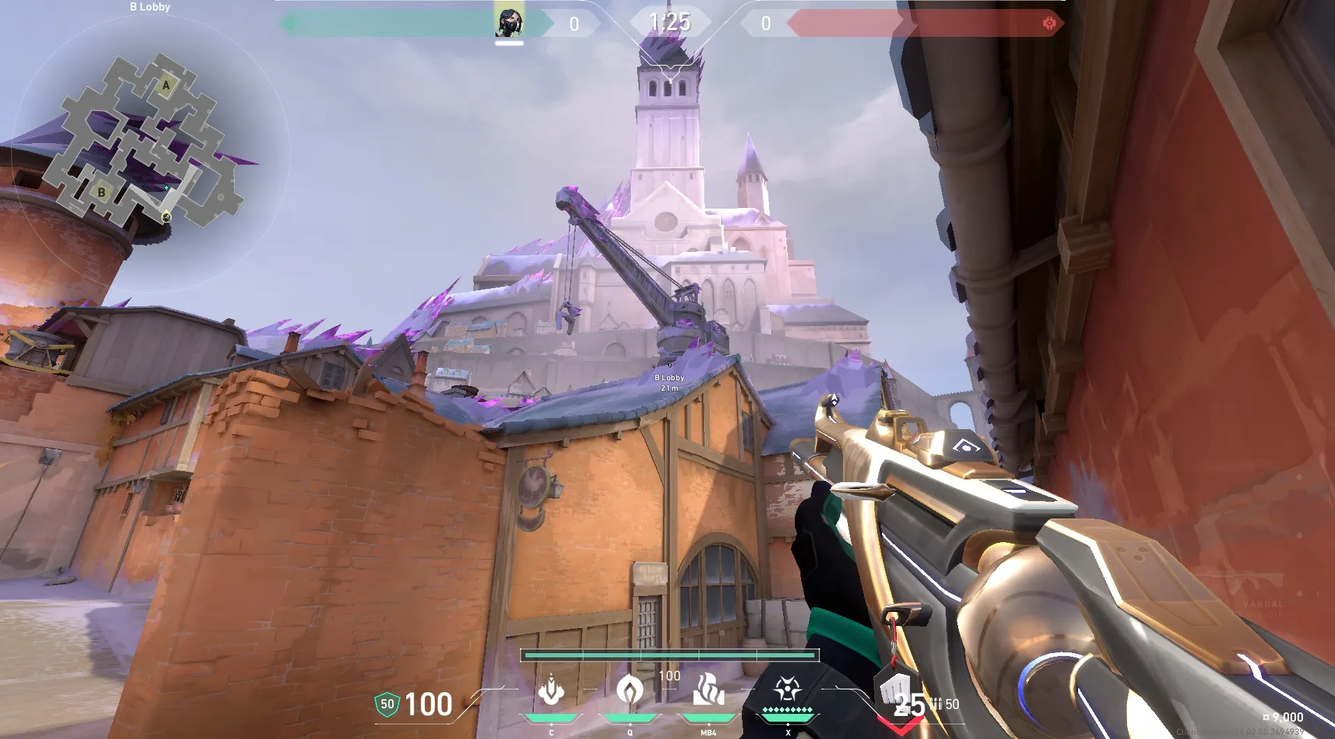 Viper Poison Cloud on Corrode Attack Mid — step 3 of 6: Aim — line up the shot